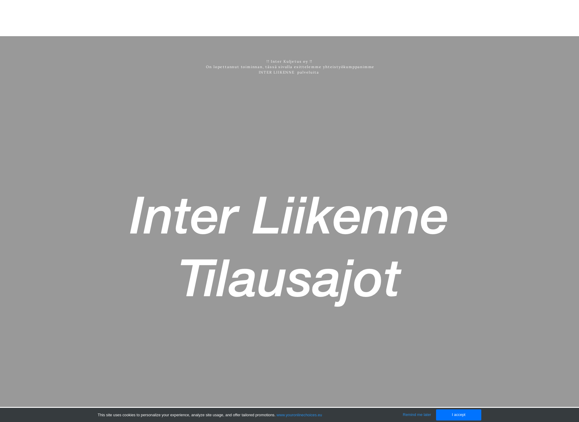 Screenshot for interkuljetus.fi