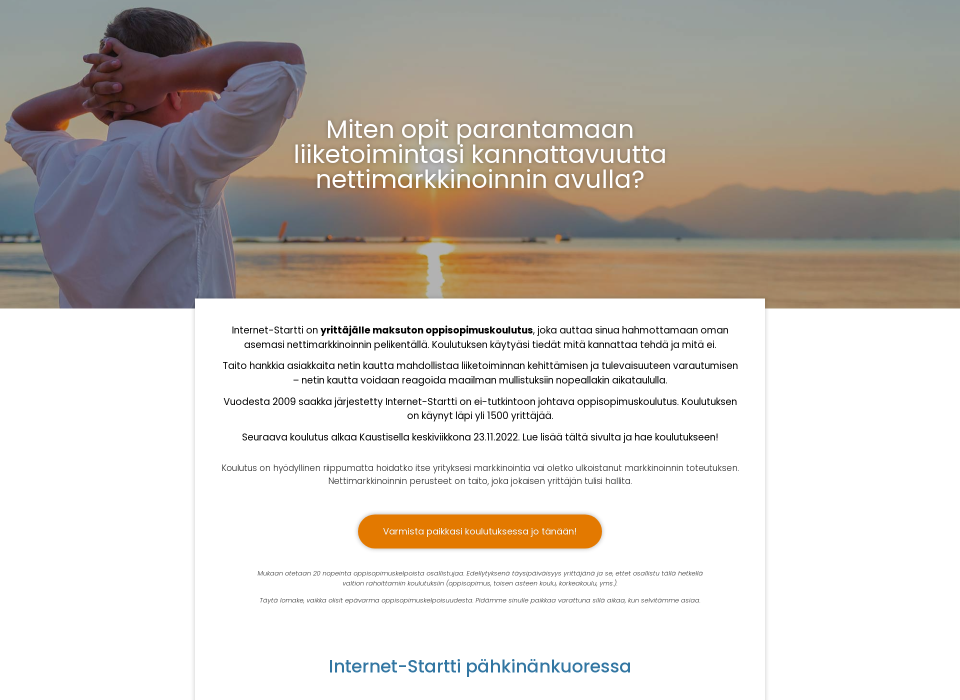 Skärmdump för internet-startti.fi