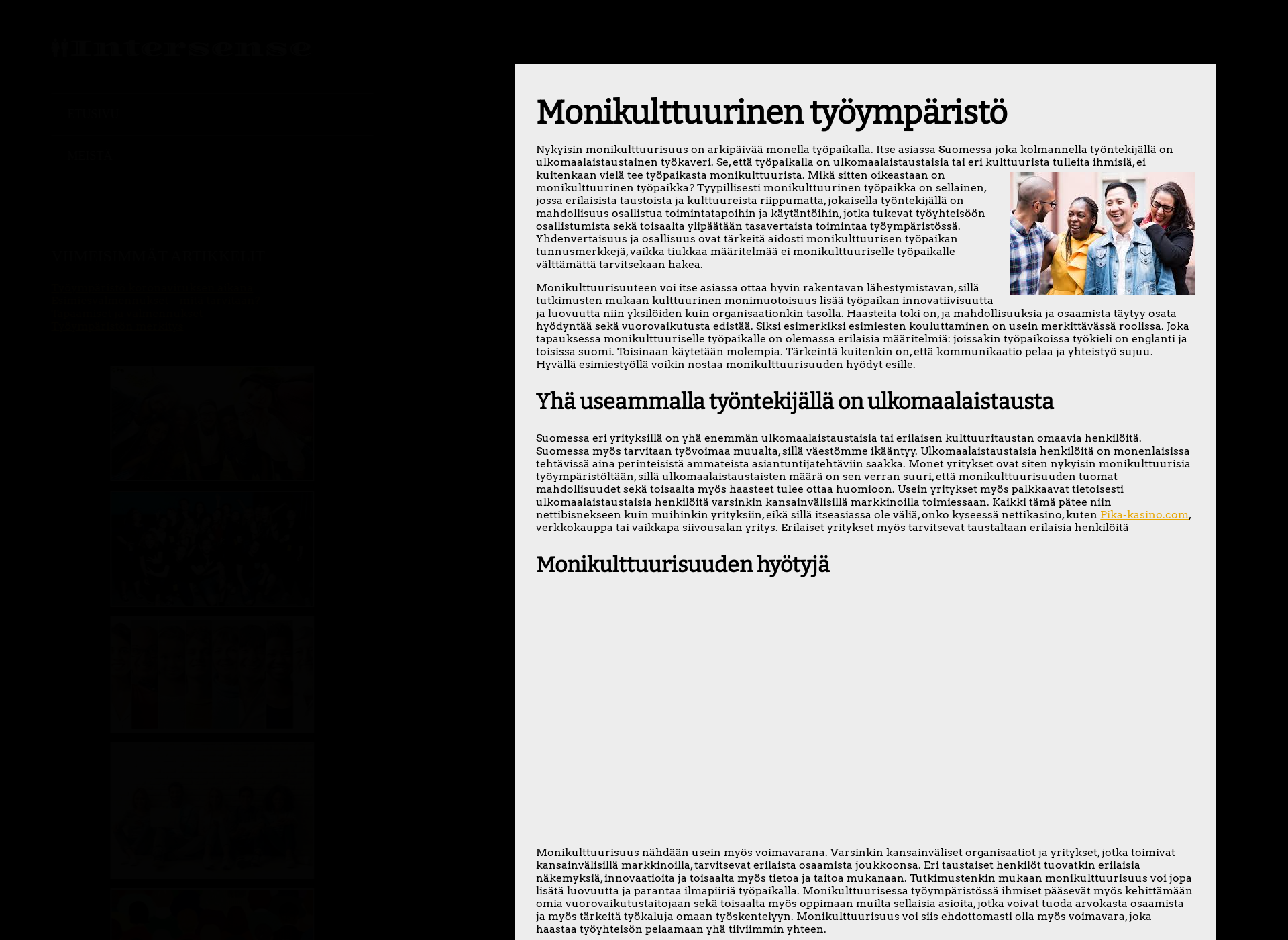 Screenshot for intersense.fi