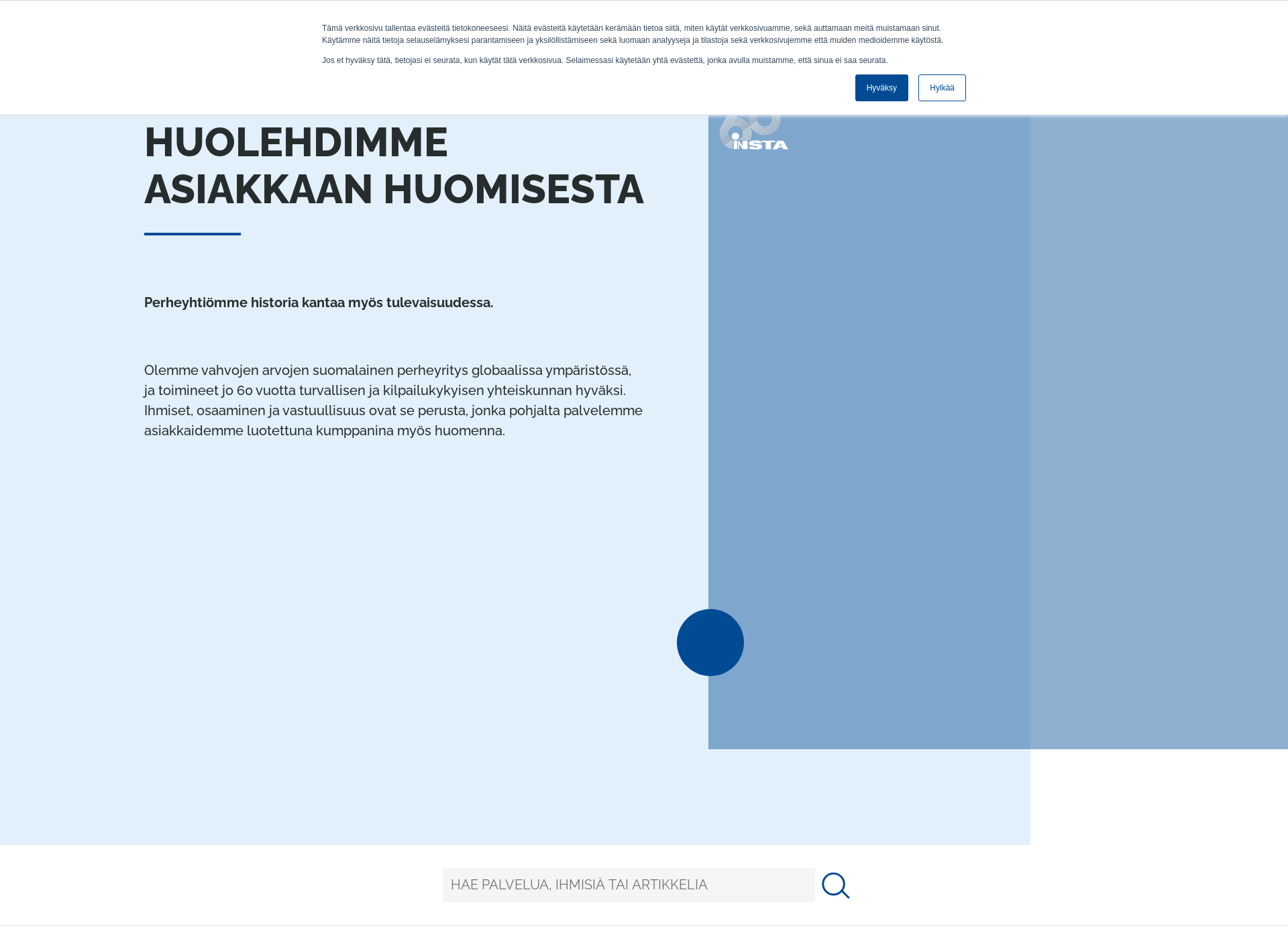 Skärmdump för intopalo.fi