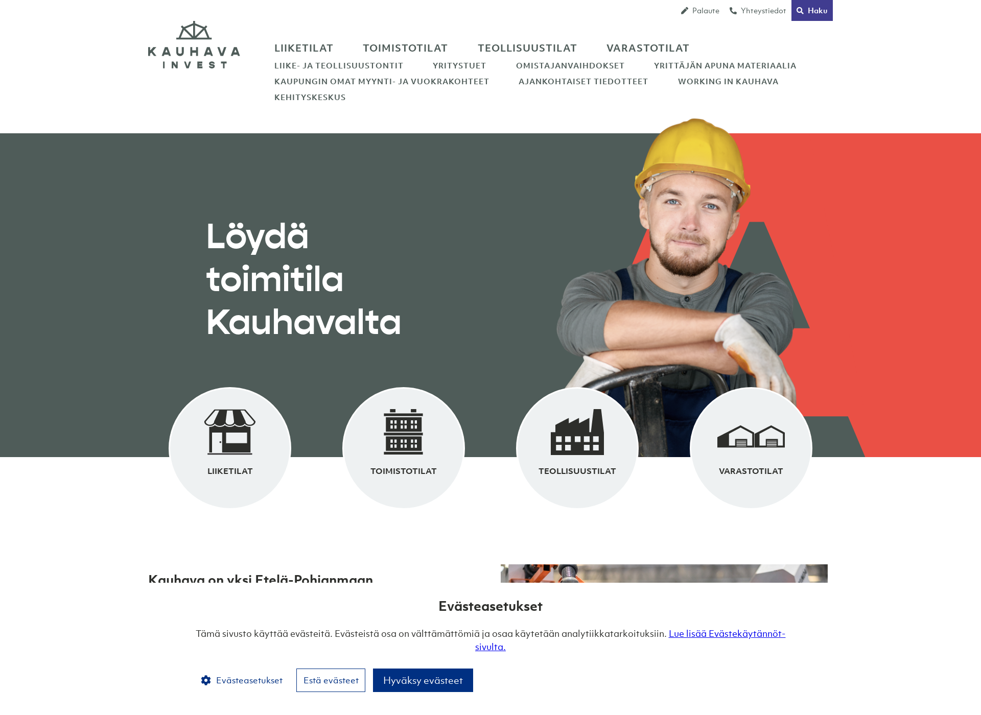 Screenshot for investkauhava.fi