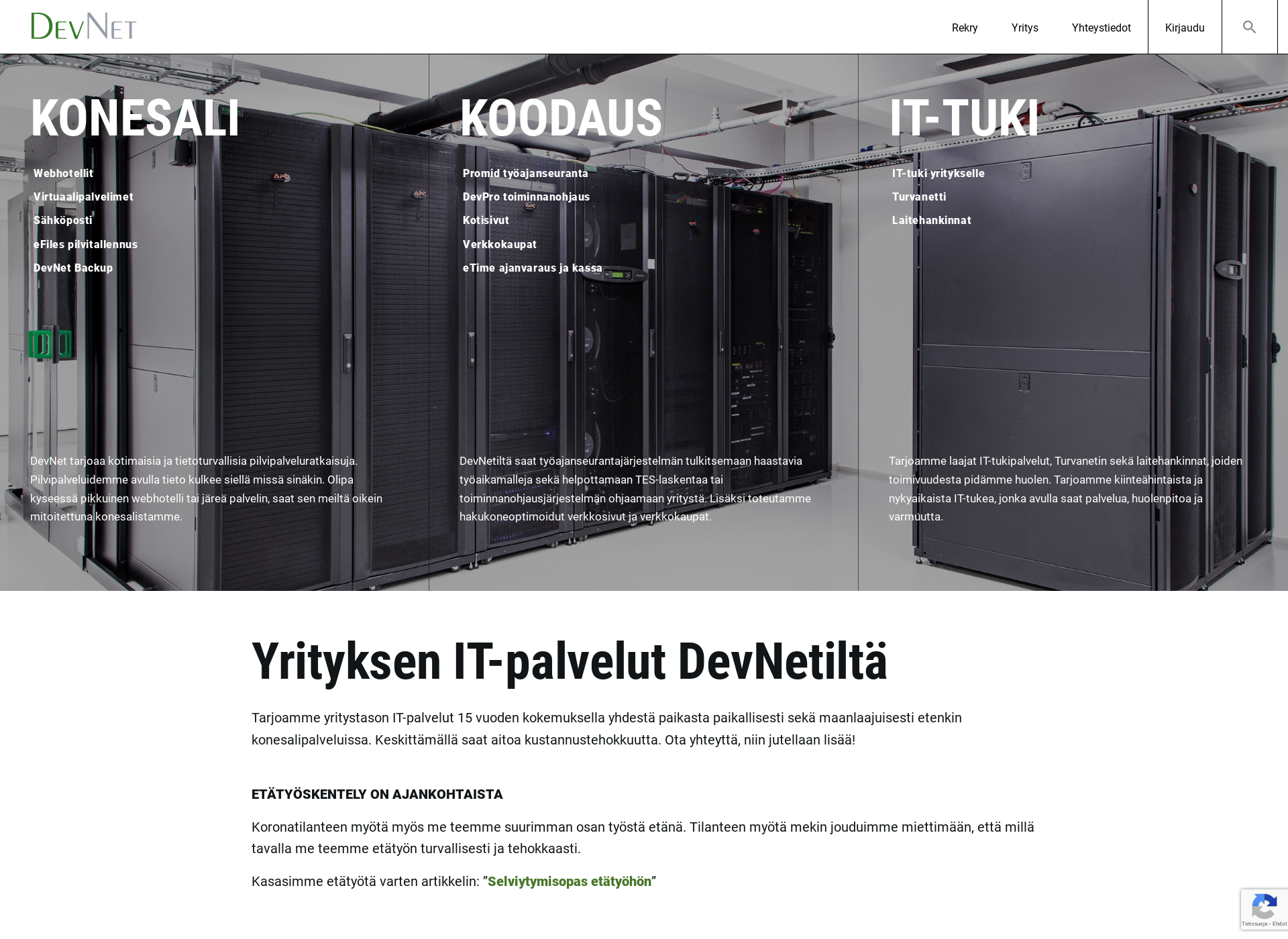 Screenshot for iotech.fi