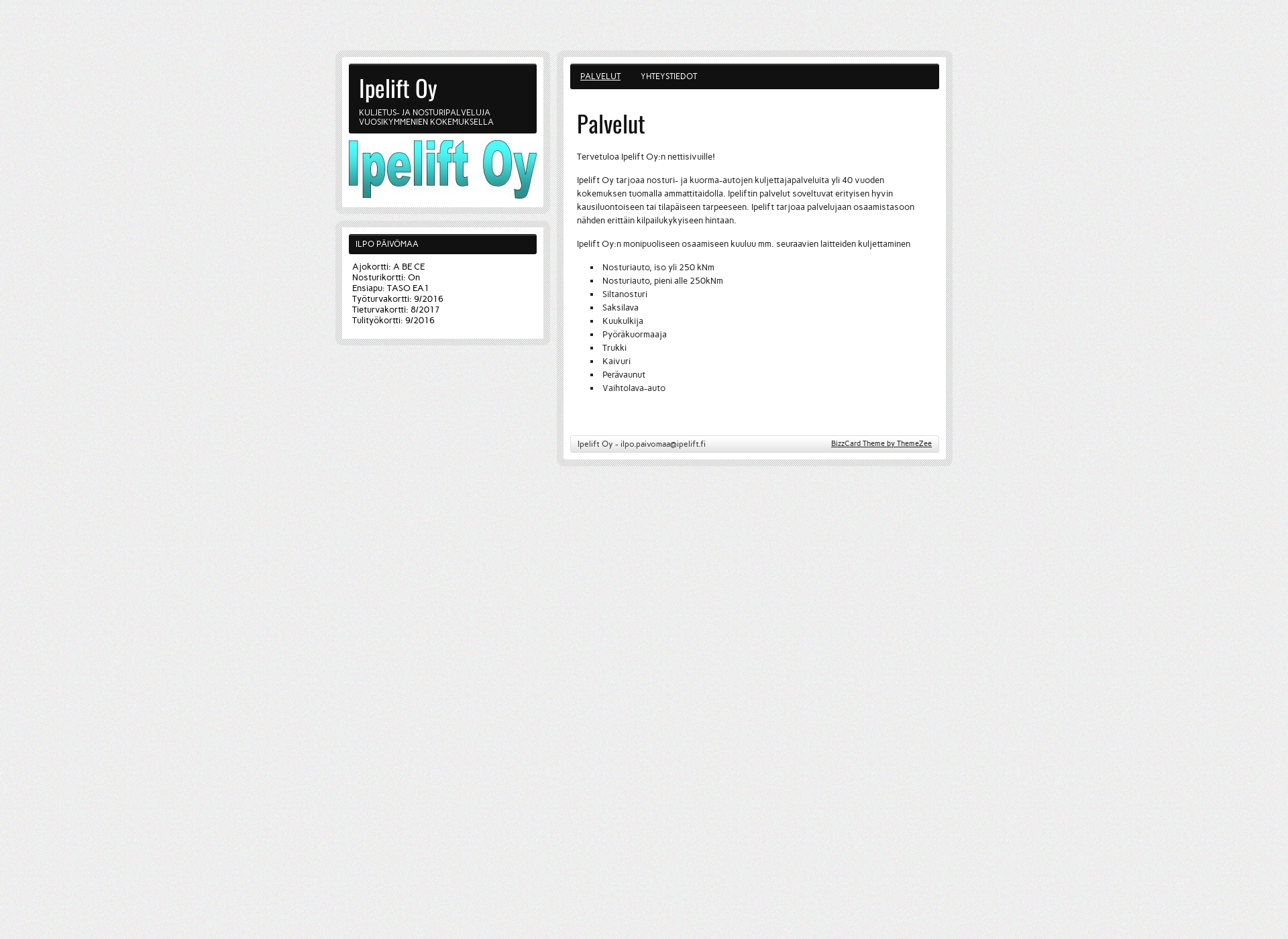Screenshot for ipelift.fi