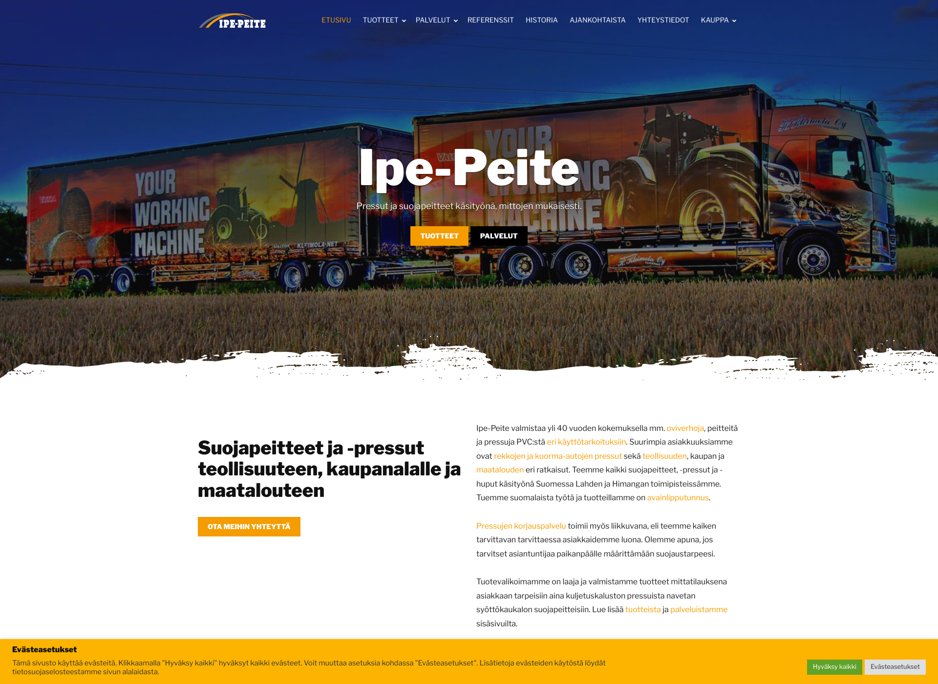 Screenshot for ipepeite.fi