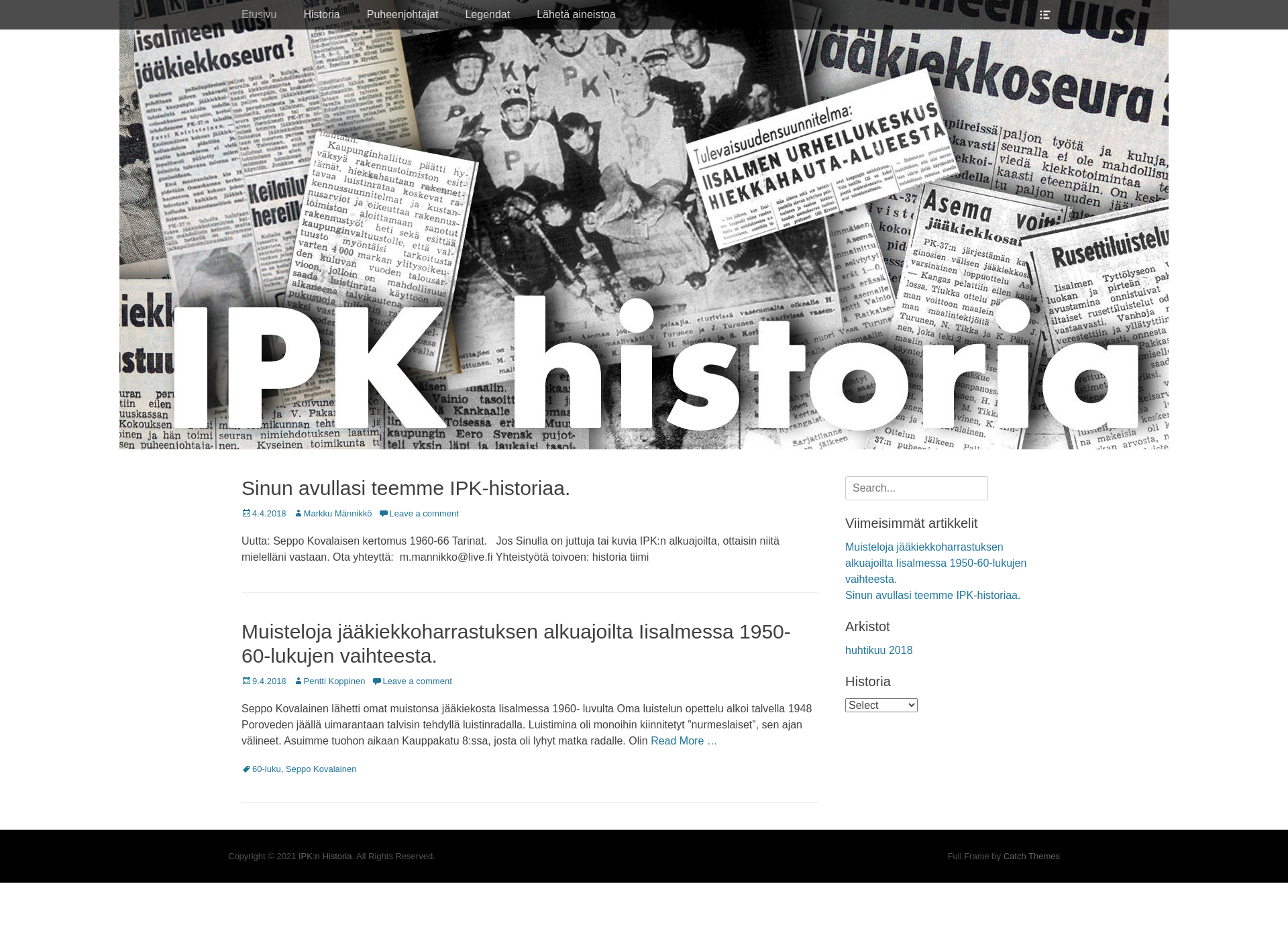 Screenshot for ipkhistoria.fi