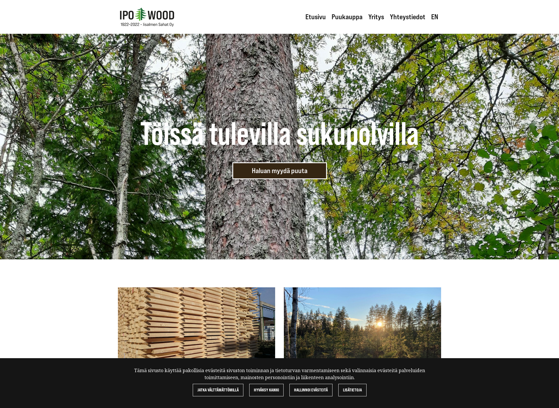 Screenshot for ipowood.fi