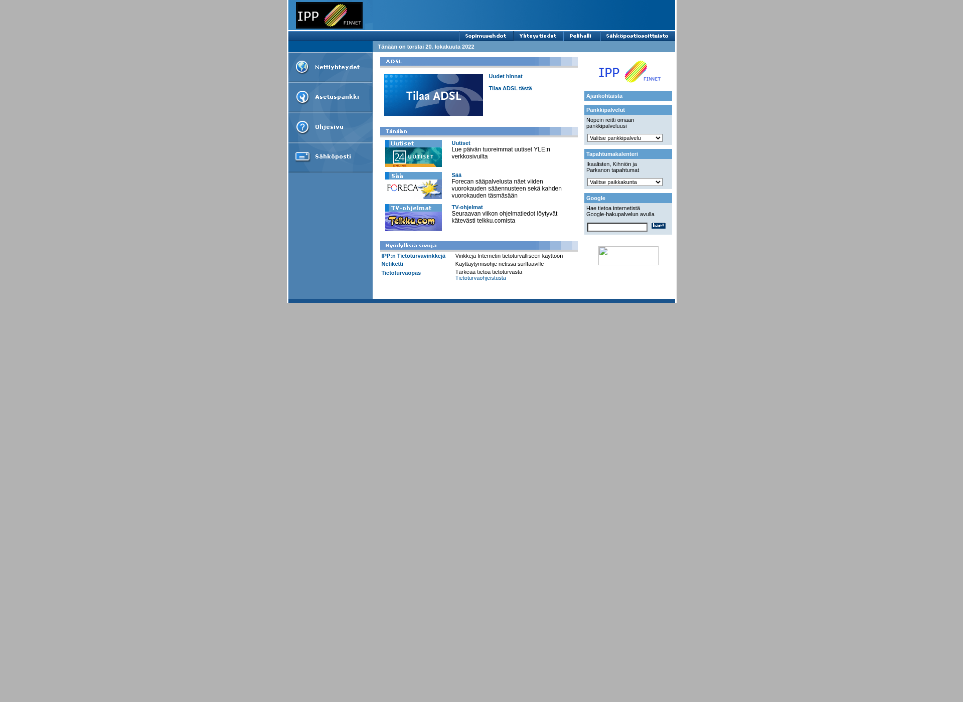 Screenshot for ippnet.fi
