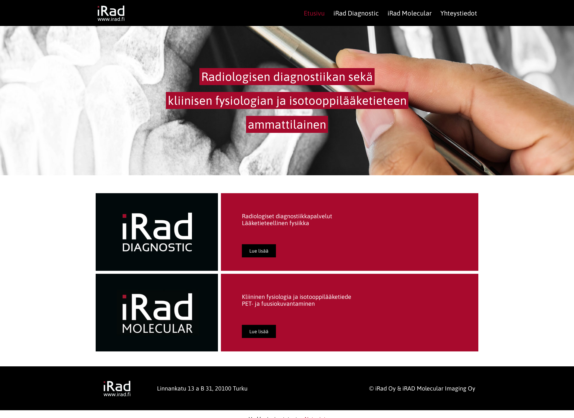 Screenshot for irad.fi