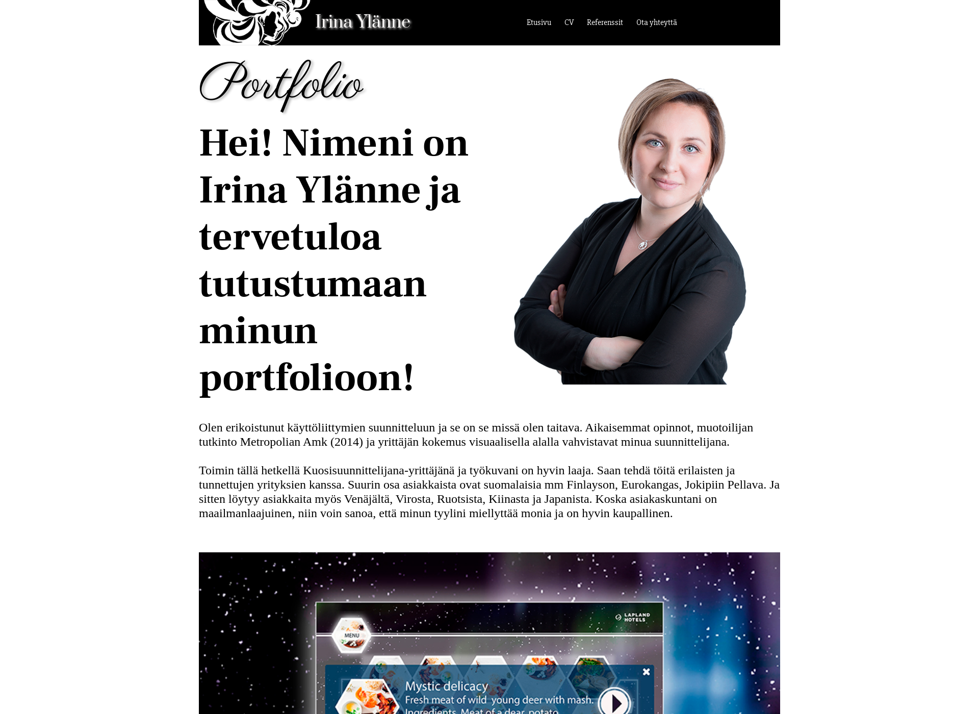 Näyttökuva irinaylanne.fi