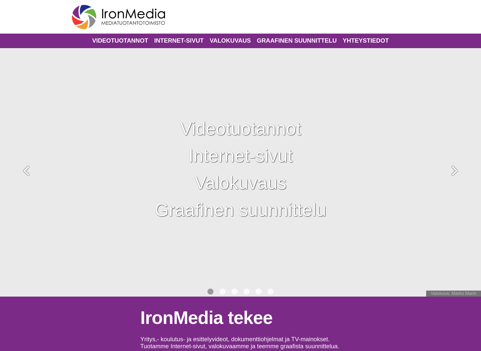 Screenshot for ironmedia.fi
