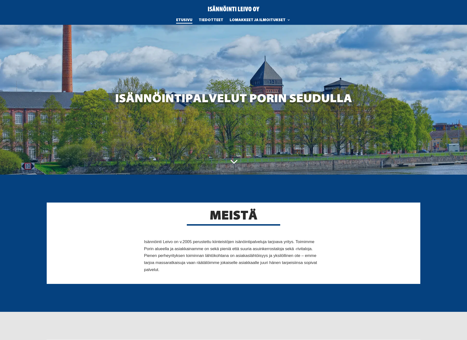 Screenshot for isannointileivo.fi