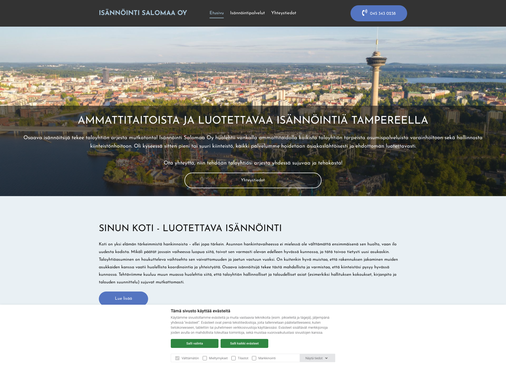 Screenshot for isannointisalomaa.fi