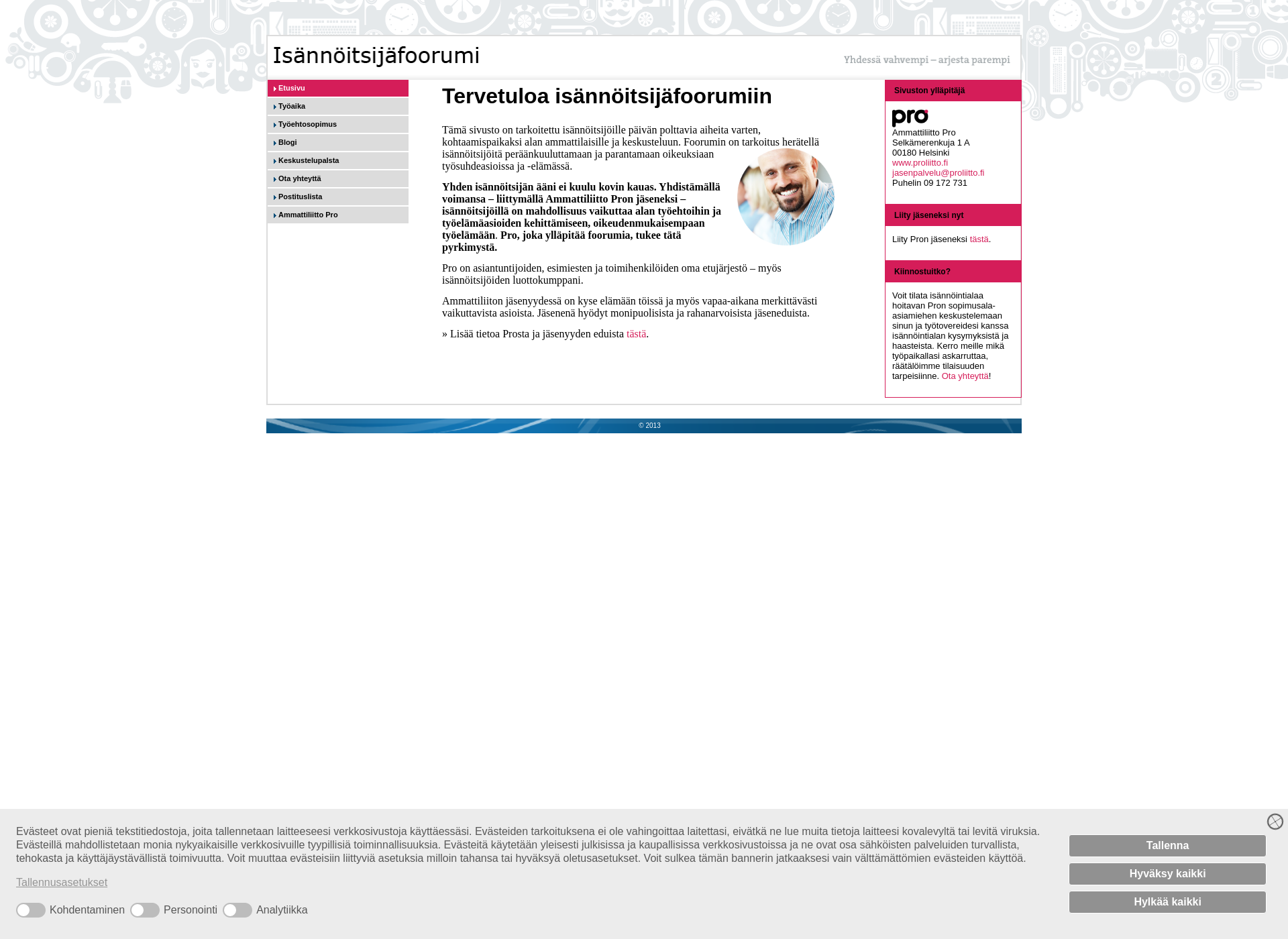 Screenshot for isannoitsijafoorumi.fi