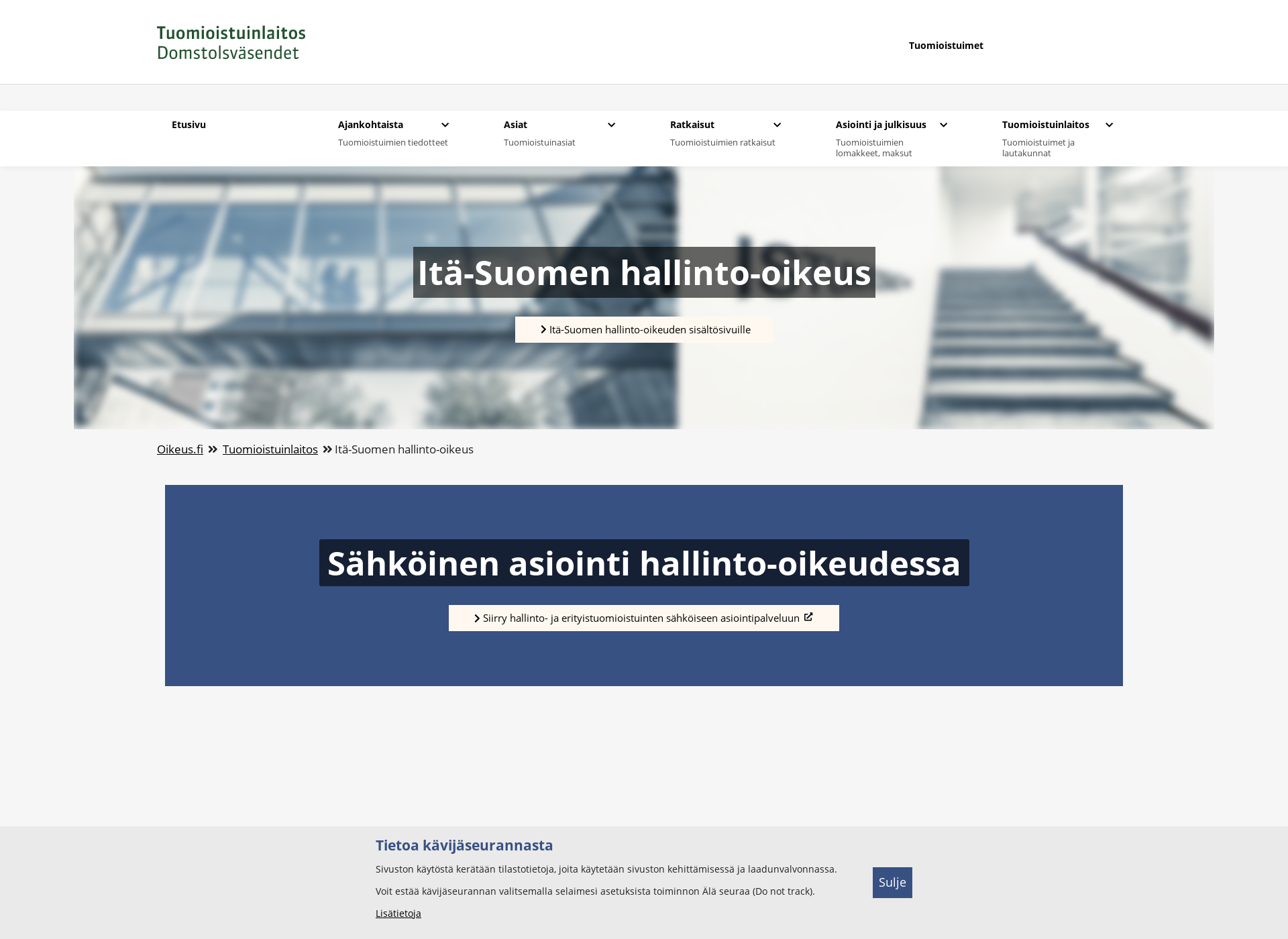 Skärmdump för ishao.fi