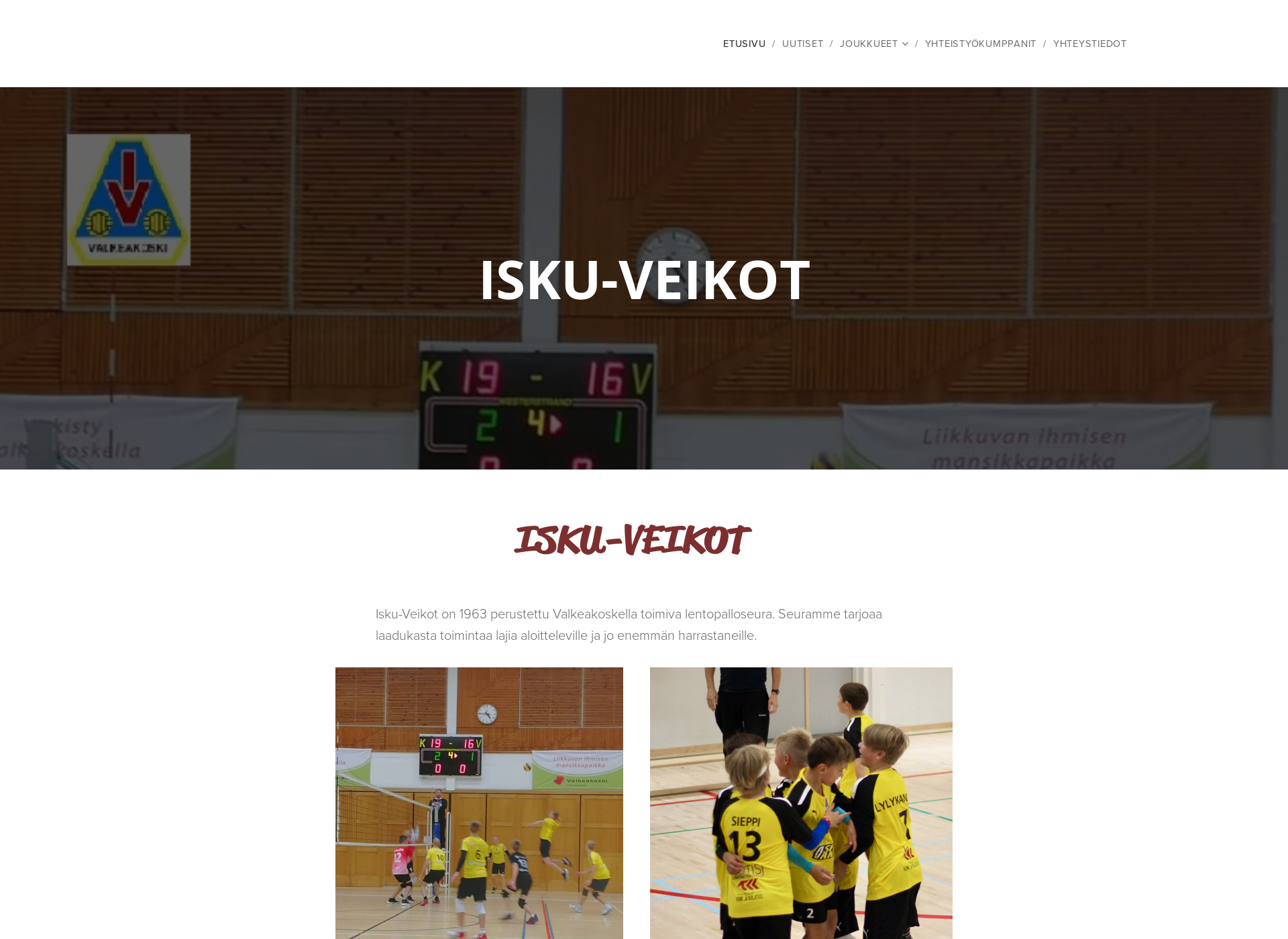 Screenshot for isku-veikot.fi