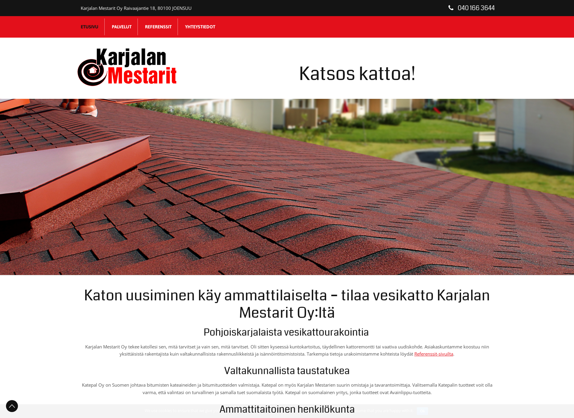 Skärmdump för islaatukatto.fi