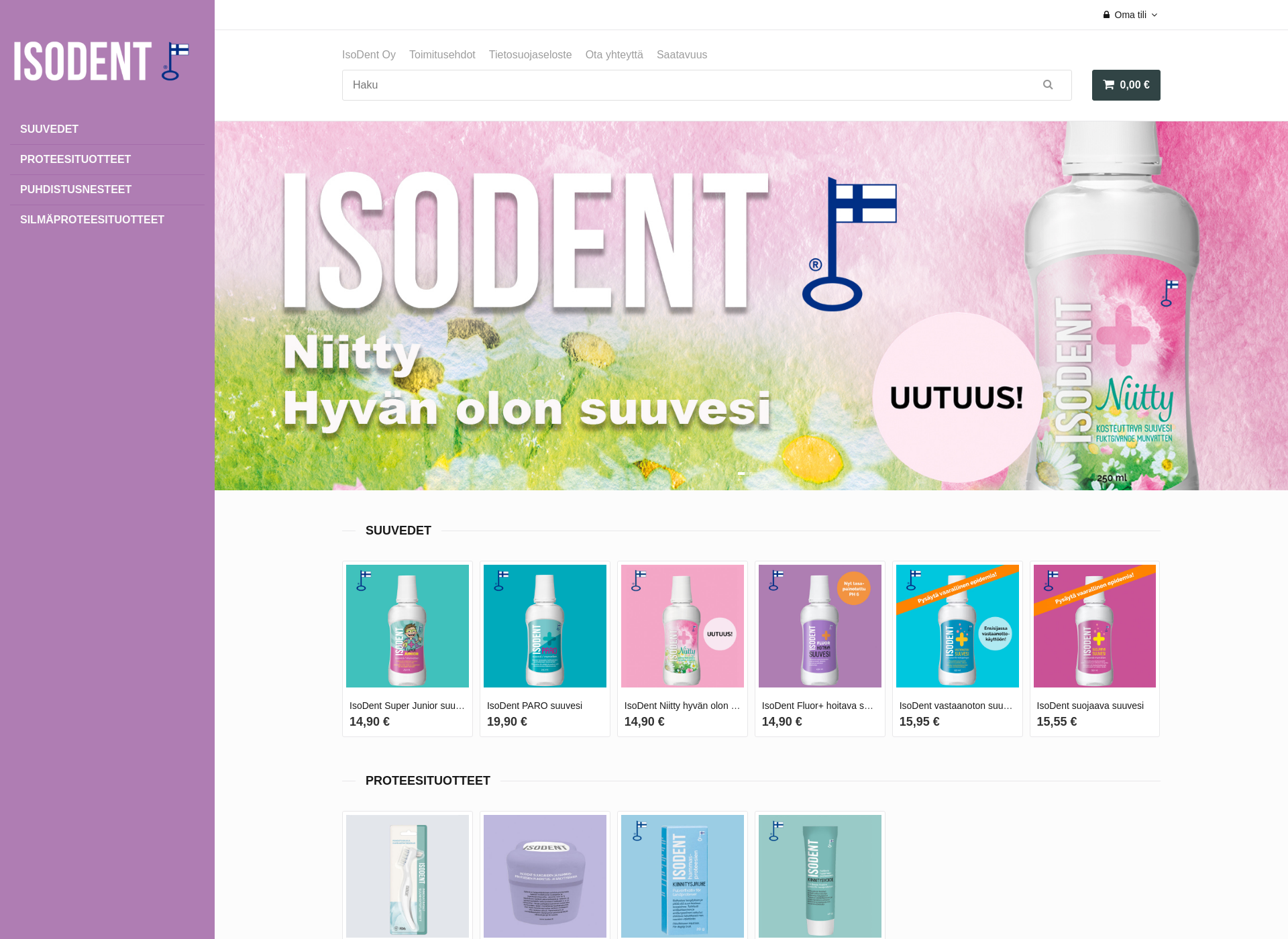 Screenshot for isodentverkkokauppa.fi