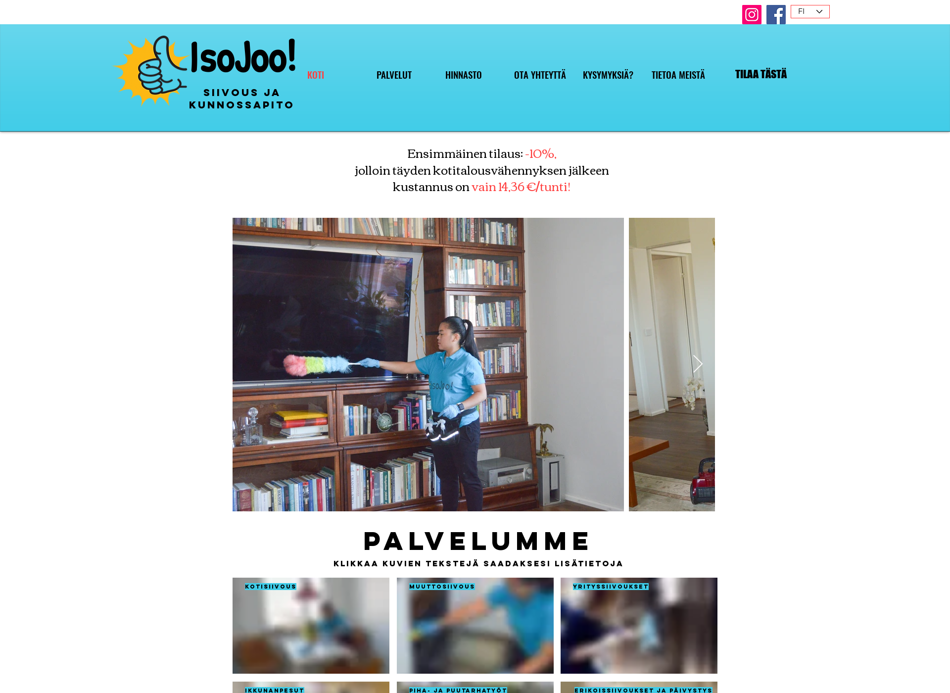 Skärmdump för isojoo.fi