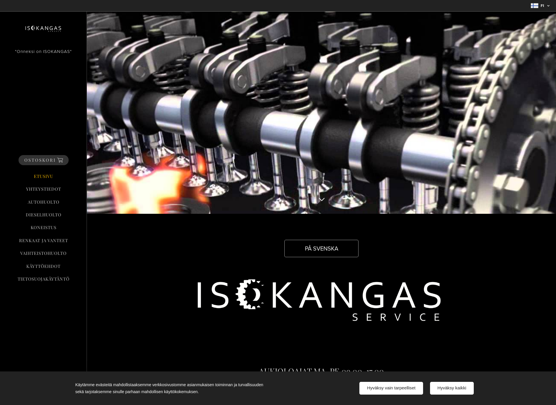 Screenshot for isokangasservice.fi