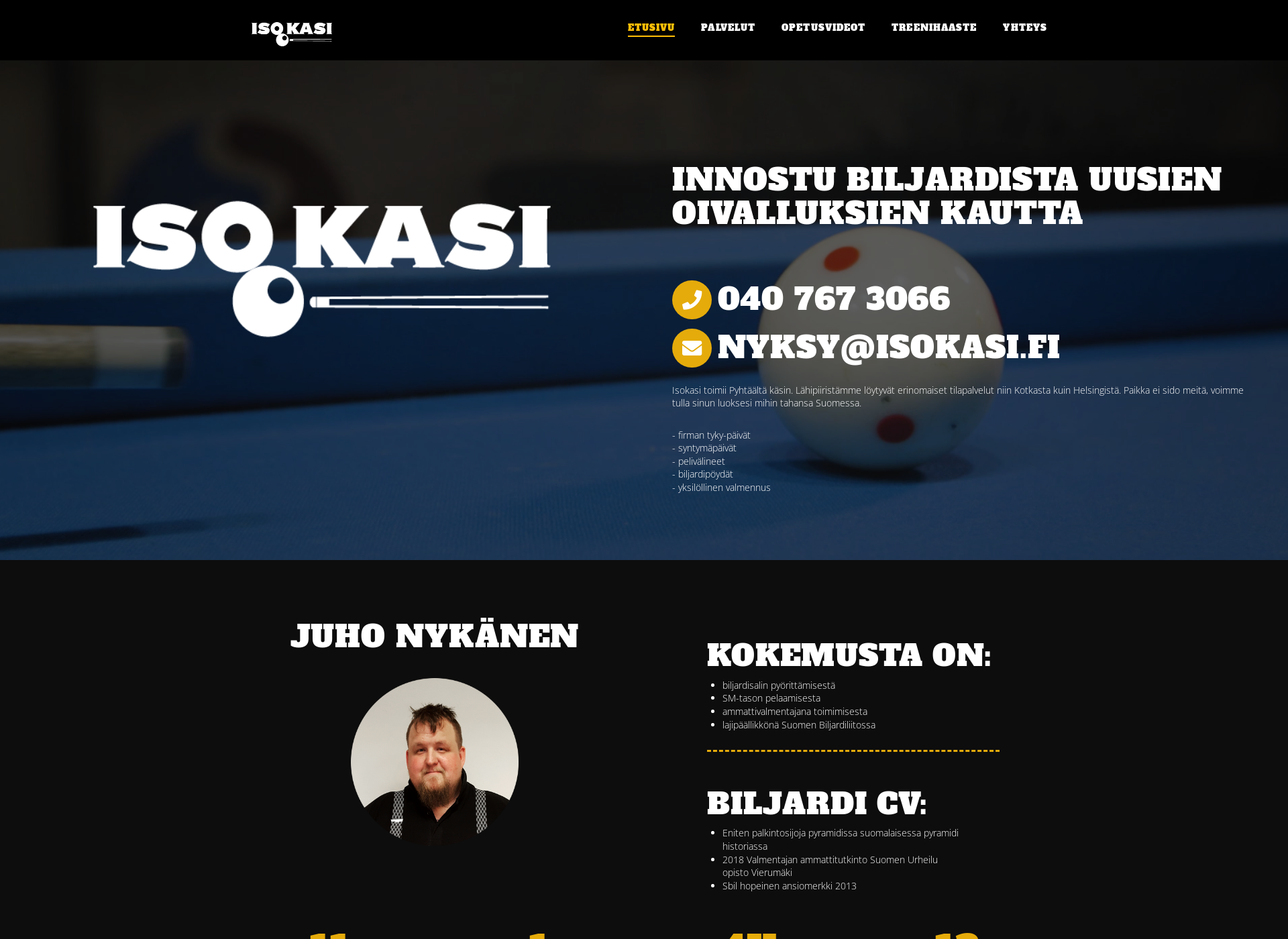Skärmdump för isokasi.fi
