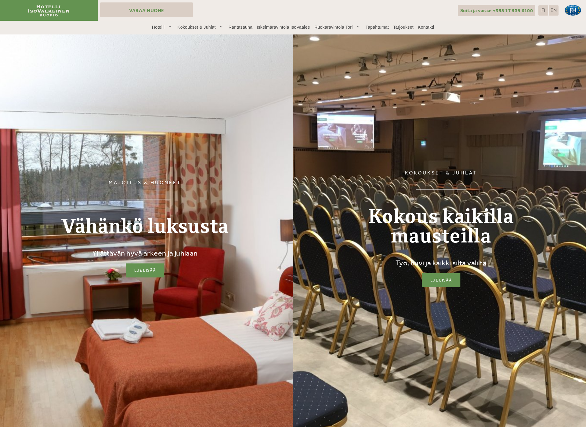 Screenshot for isovalkeinen.fi