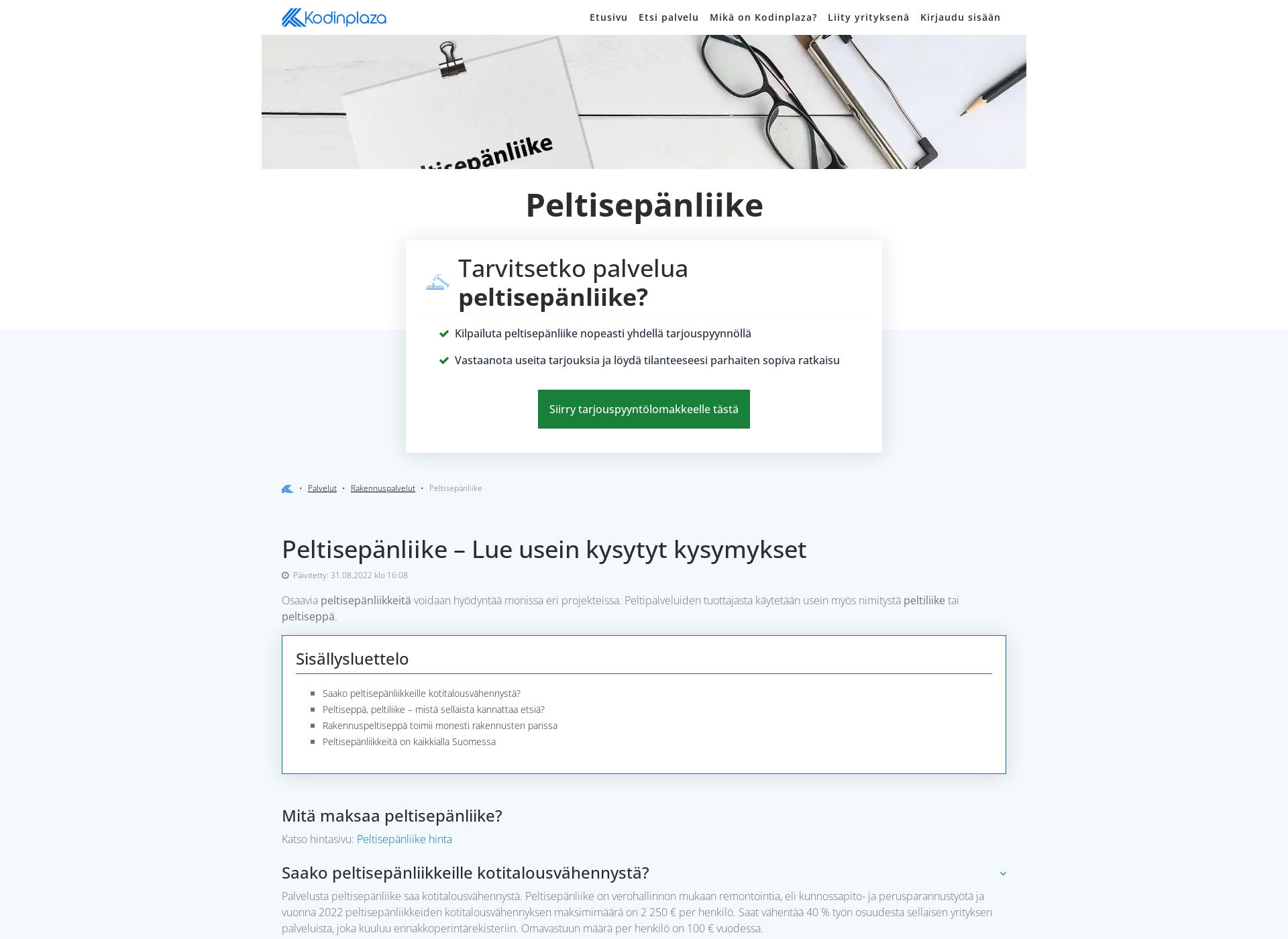 Skärmdump för israkennuspelti.fi