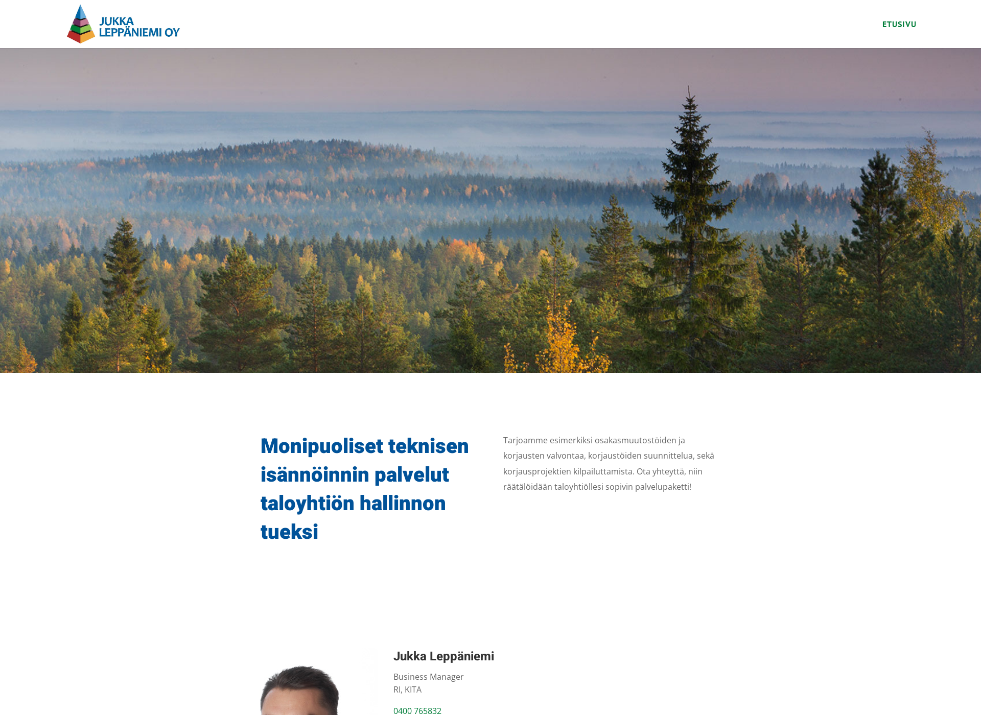 Skärmdump för isännöintiproventia.fi