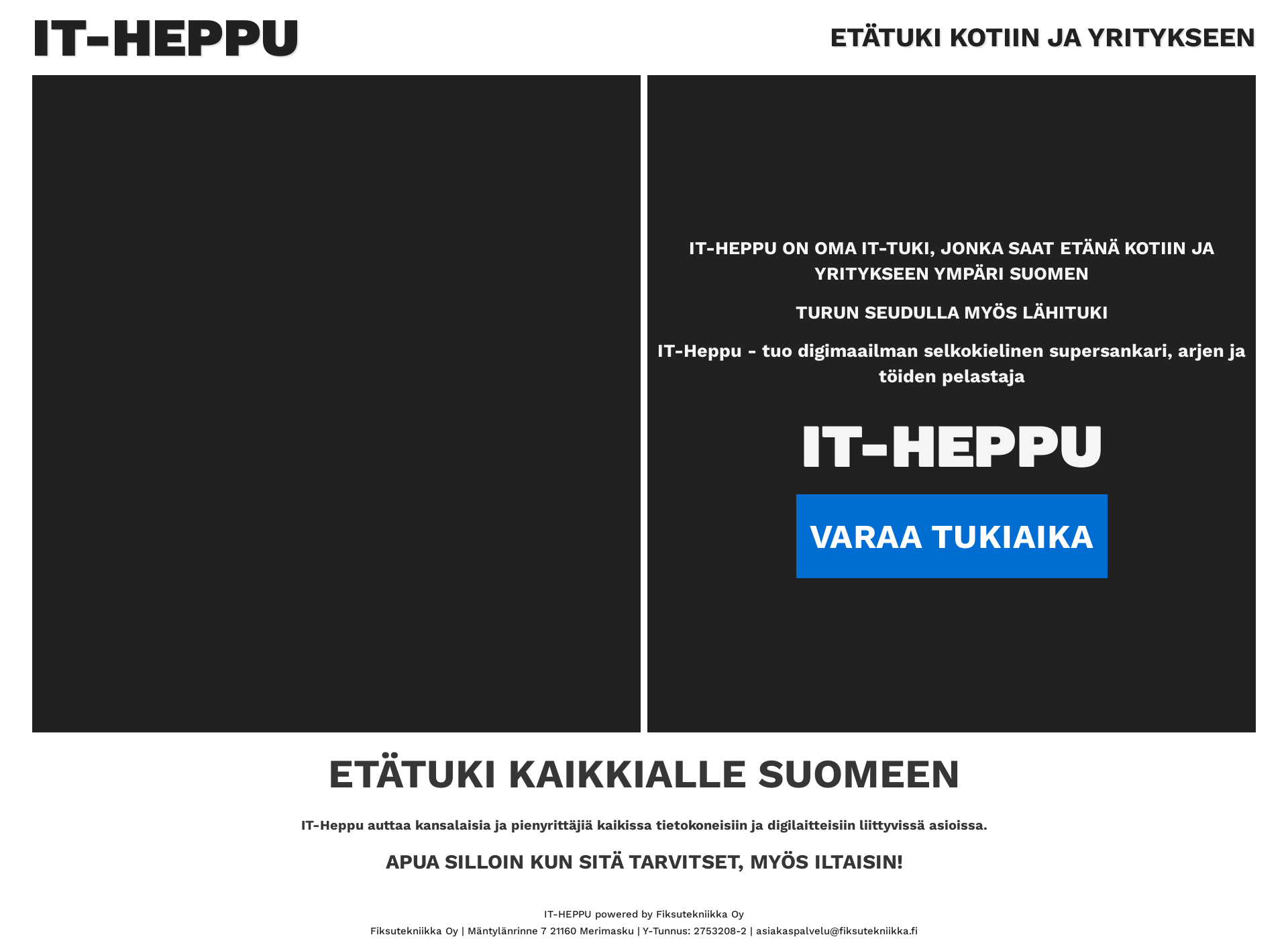 Skärmdump för it-heppu.fi
