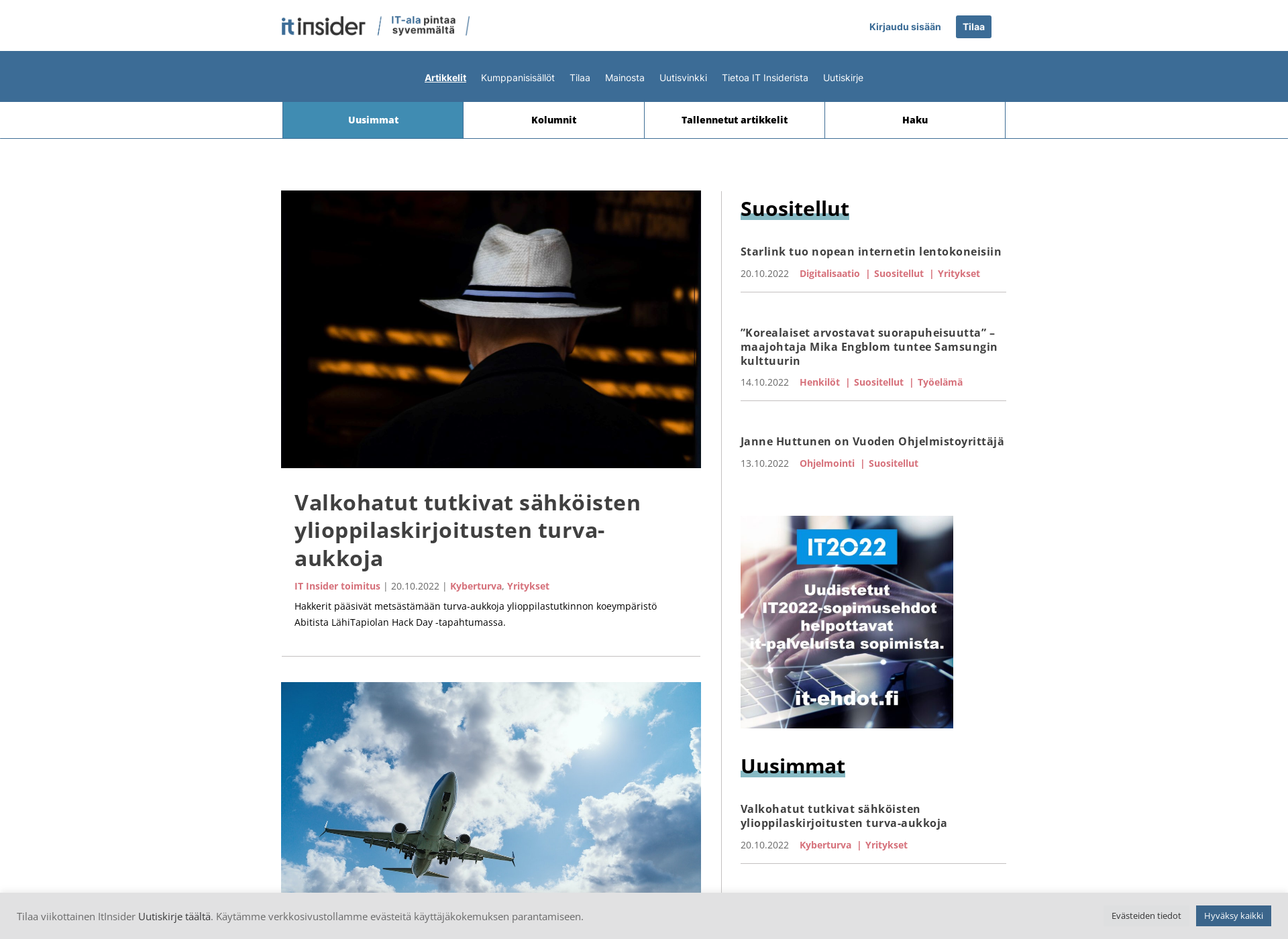 Skärmdump för it-insider.fi