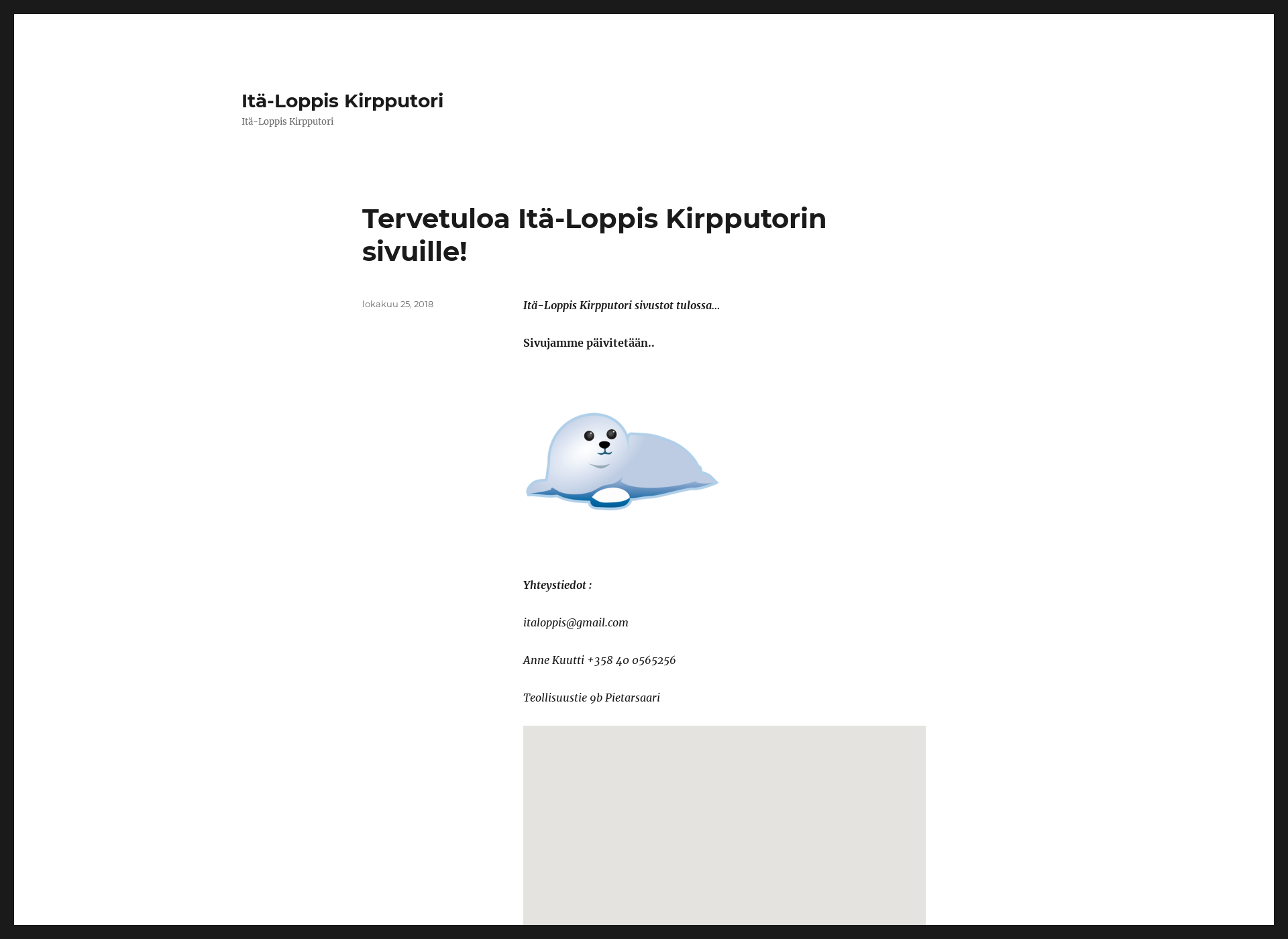 Skärmdump för italoppis.fi