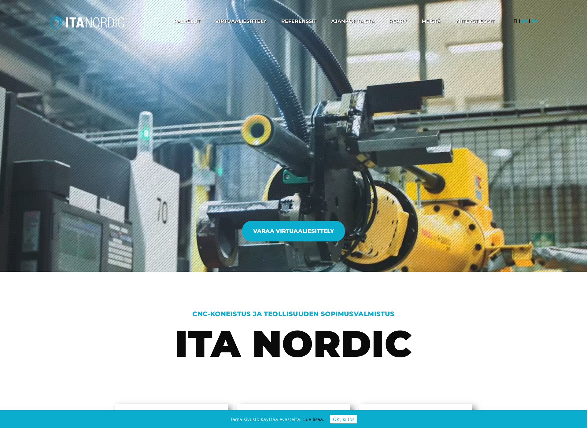 Skärmdump för itanordic.fi