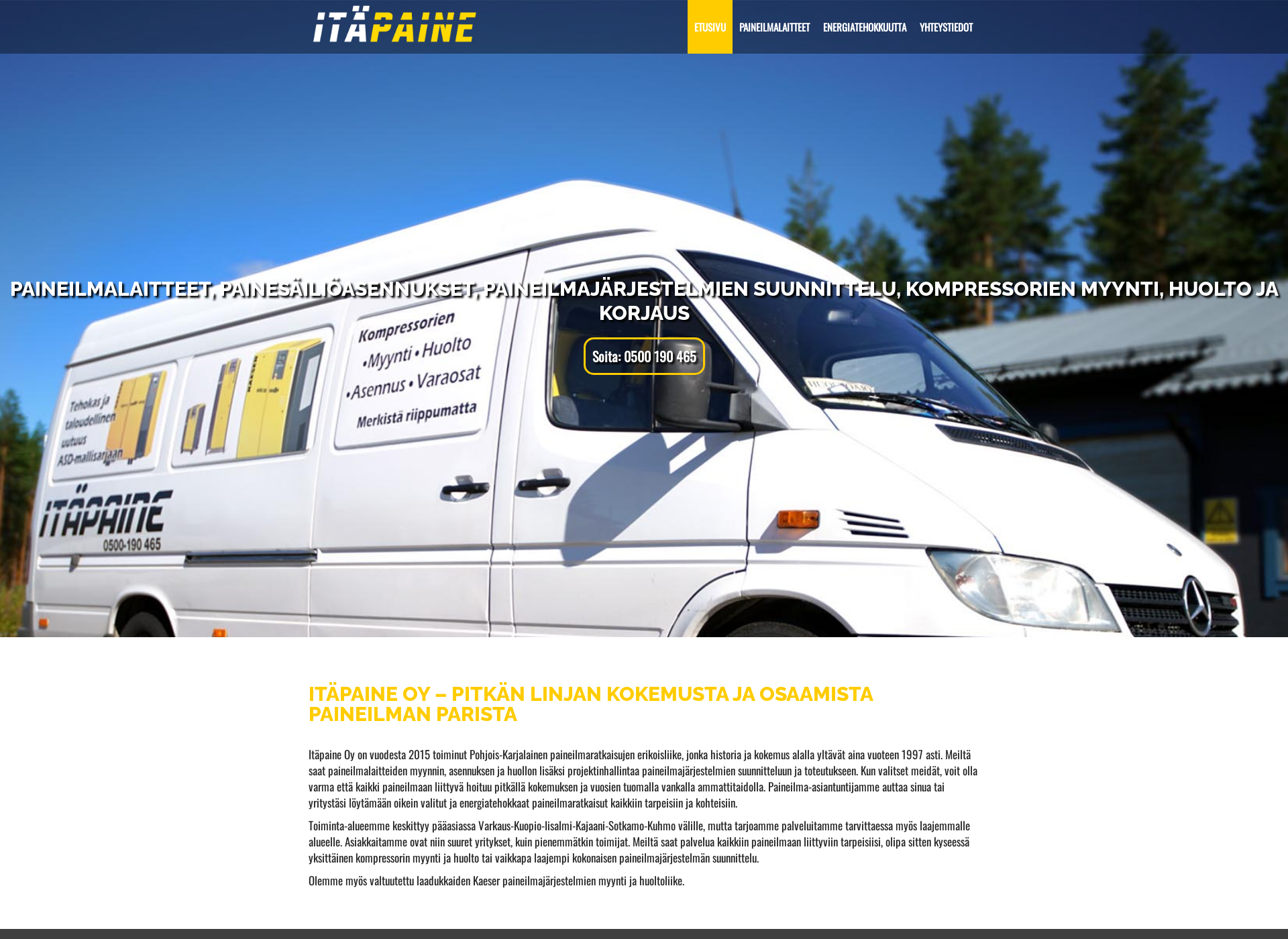 Screenshot for itapaine.fi