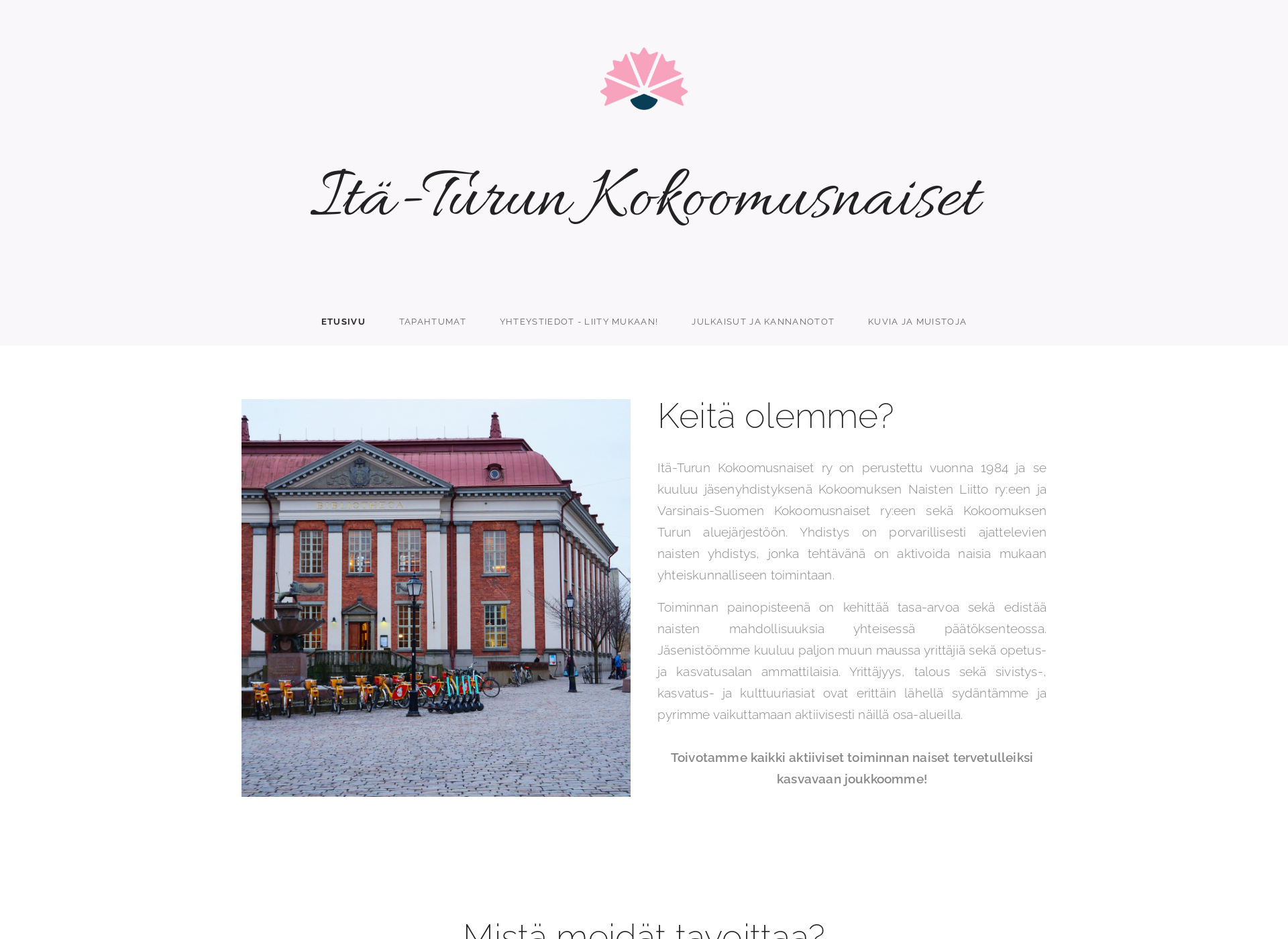 Screenshot for itaturunkokoomusnaiset.fi