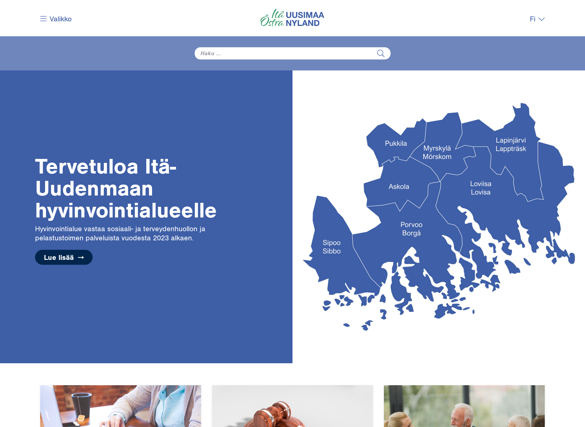 Screenshot for itauusimaa.fi