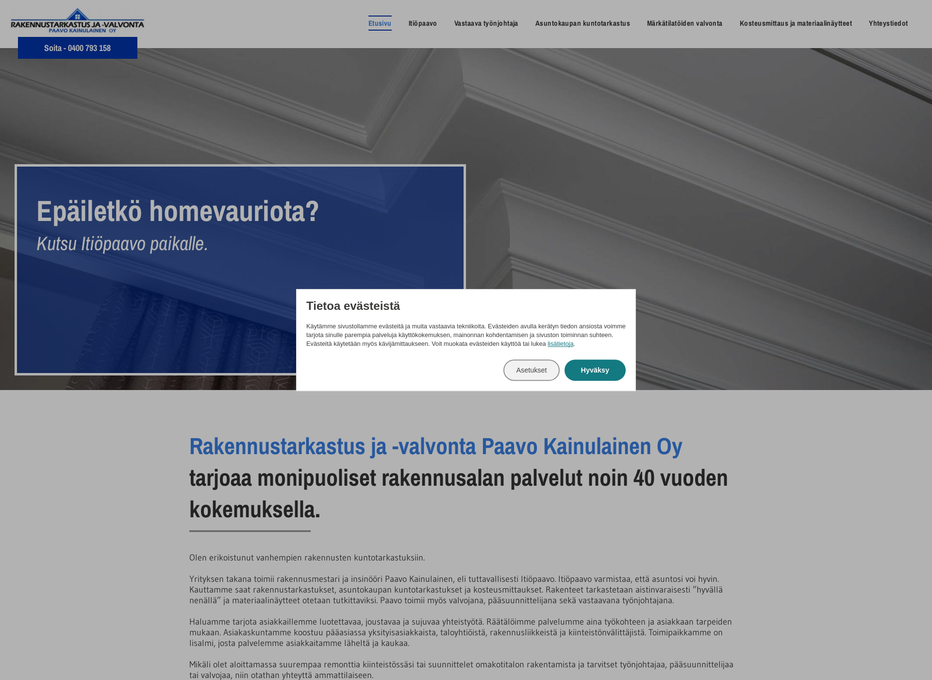 Screenshot for itiopaavo.fi