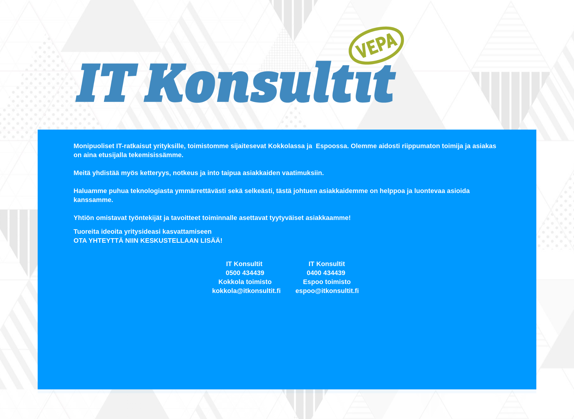 Screenshot for itkonsultit.fi