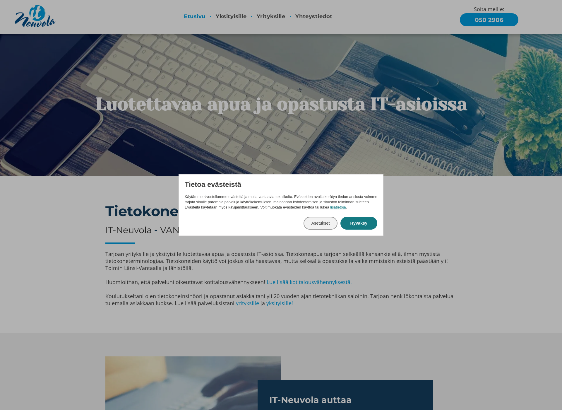 Screenshot for itneuvola.fi