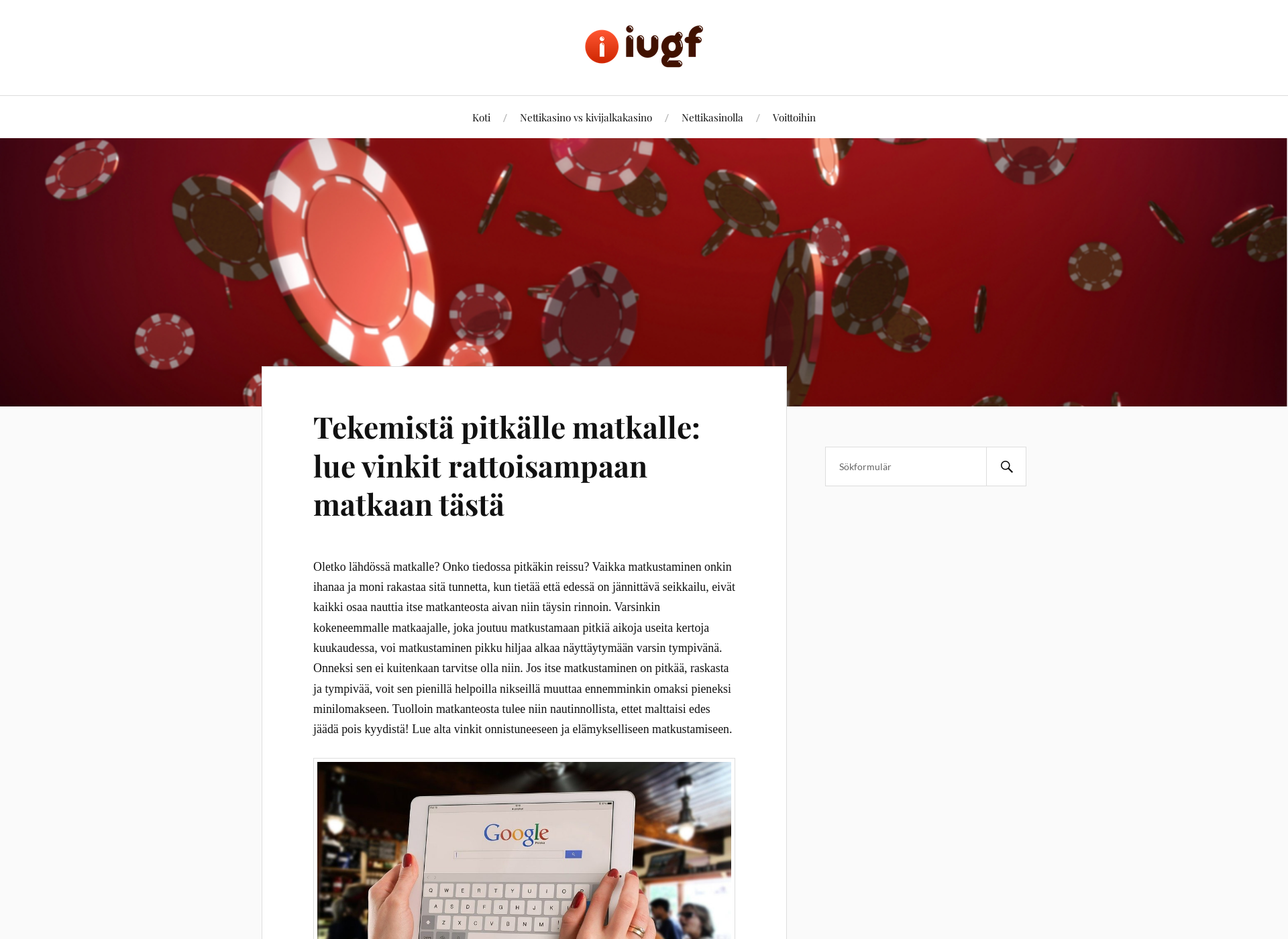 Screenshot for iugf.fi
