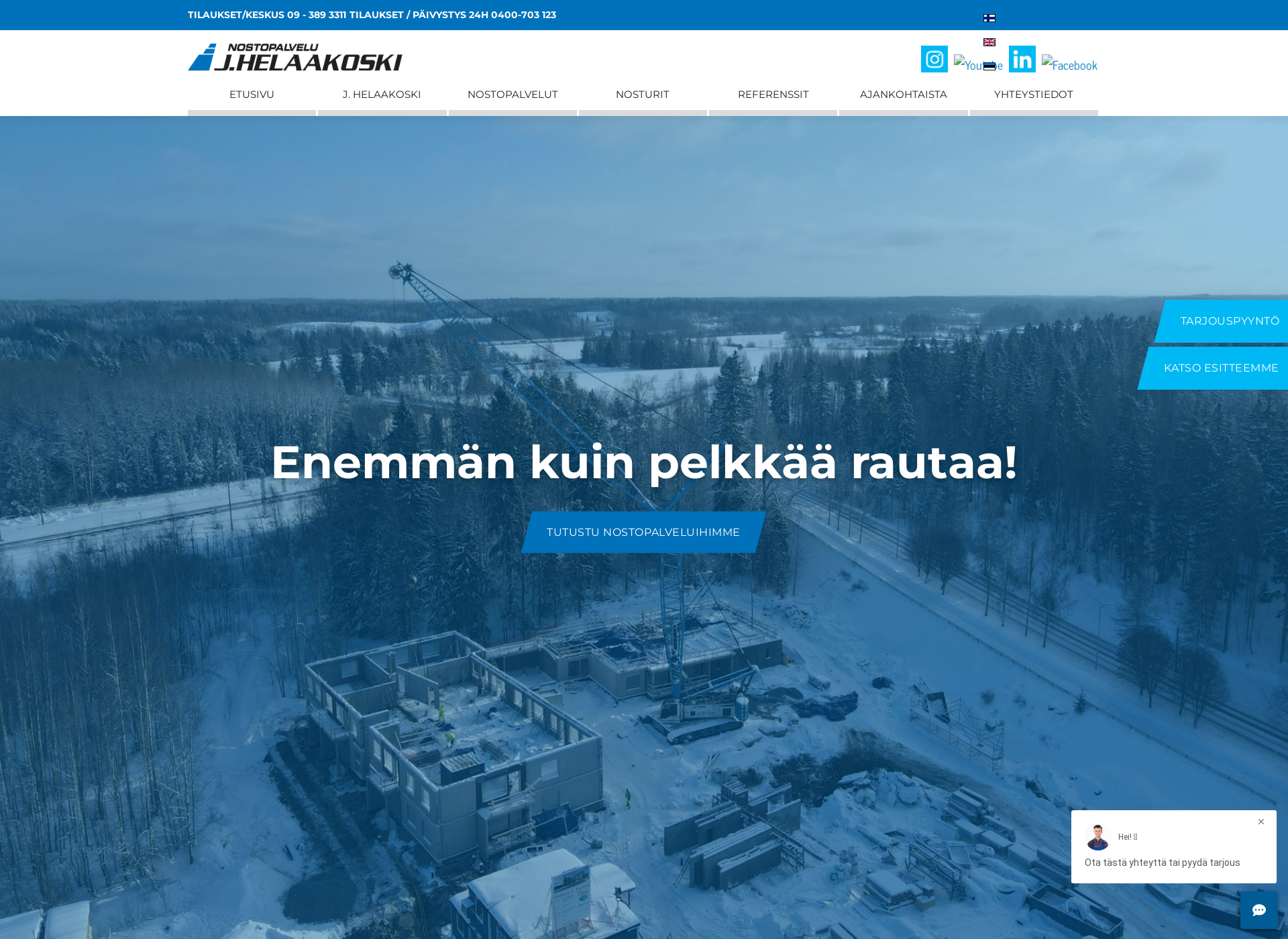 Skärmdump för j-helaakoski.fi