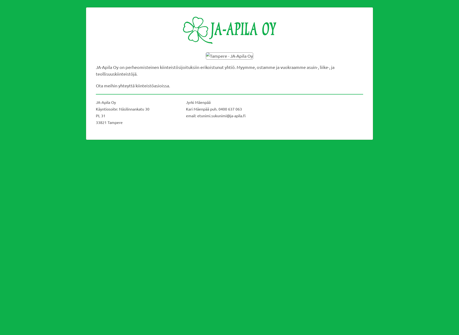 Screenshot for ja-apila.fi