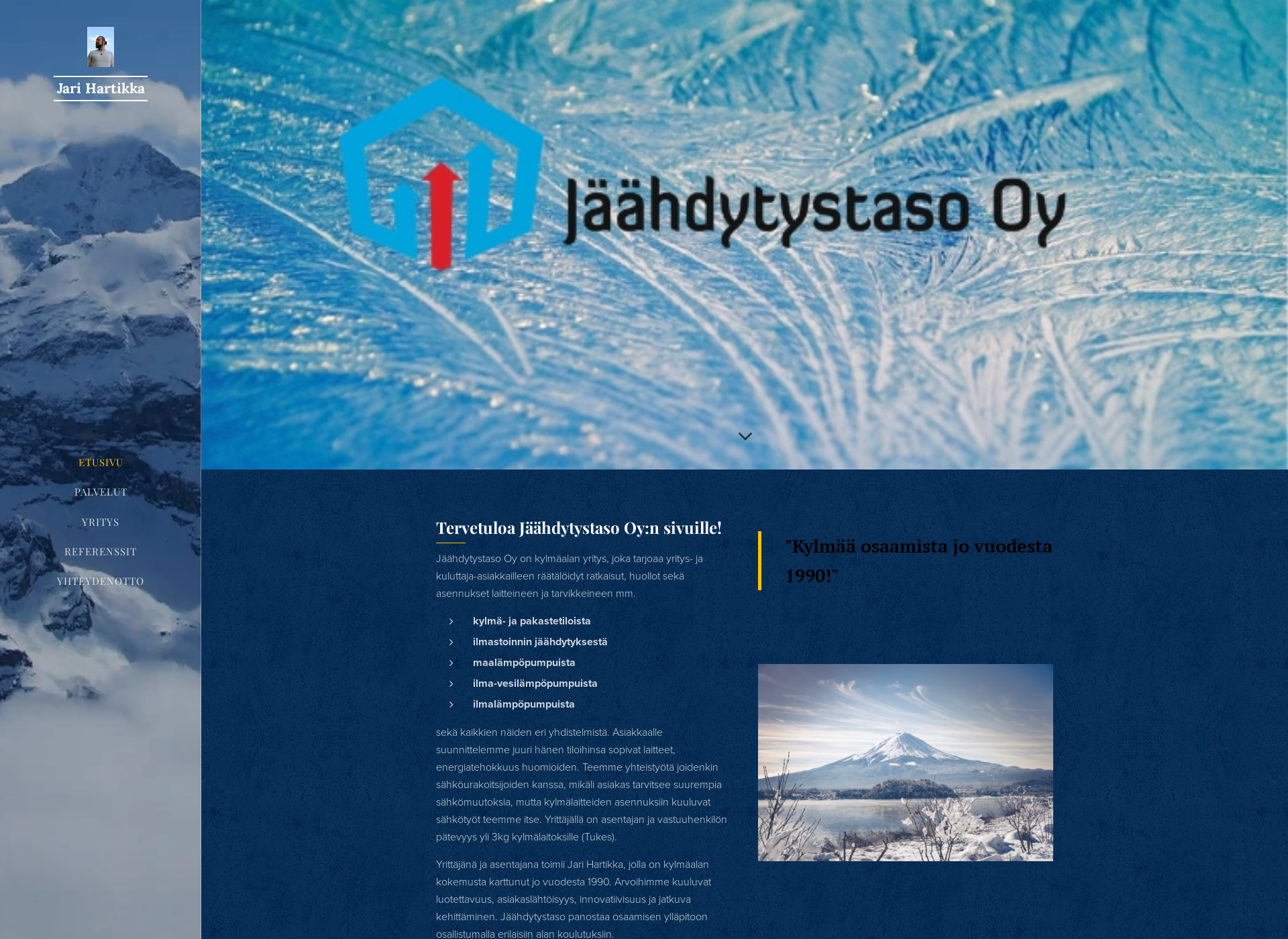 Skärmdump för jaahdy.fi
