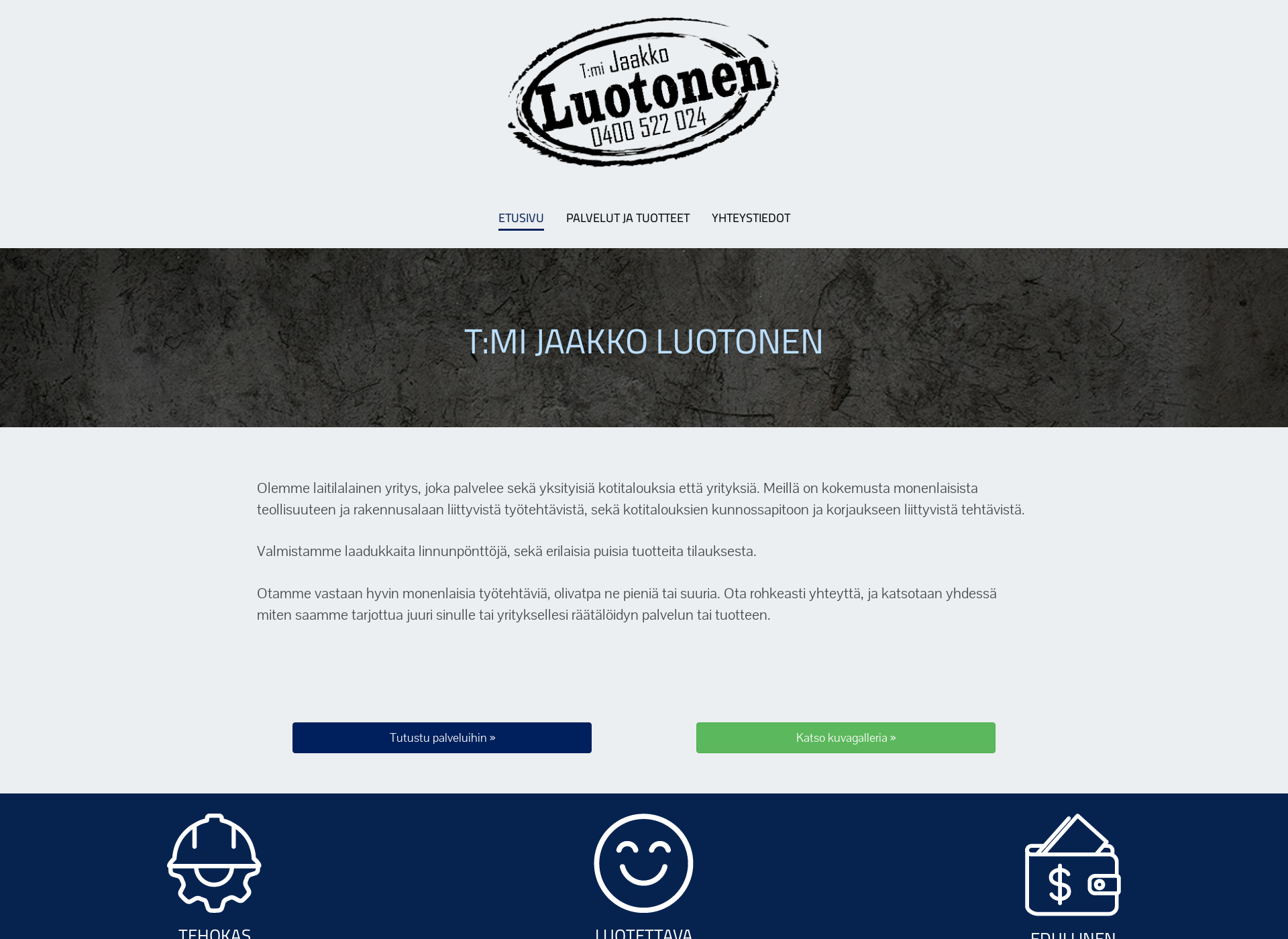 Screenshot for jaakkoluotonen.fi