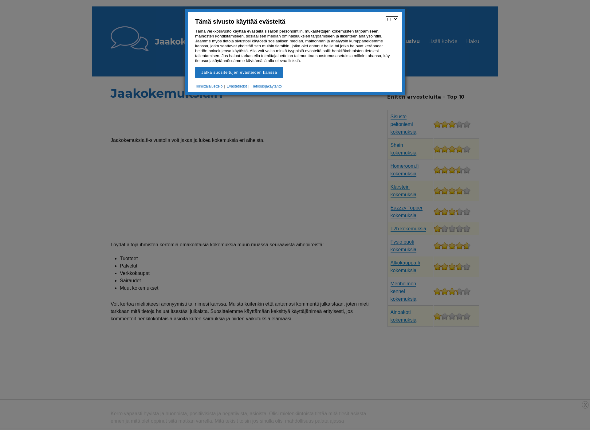 Screenshot for jaakokemuksia.fi