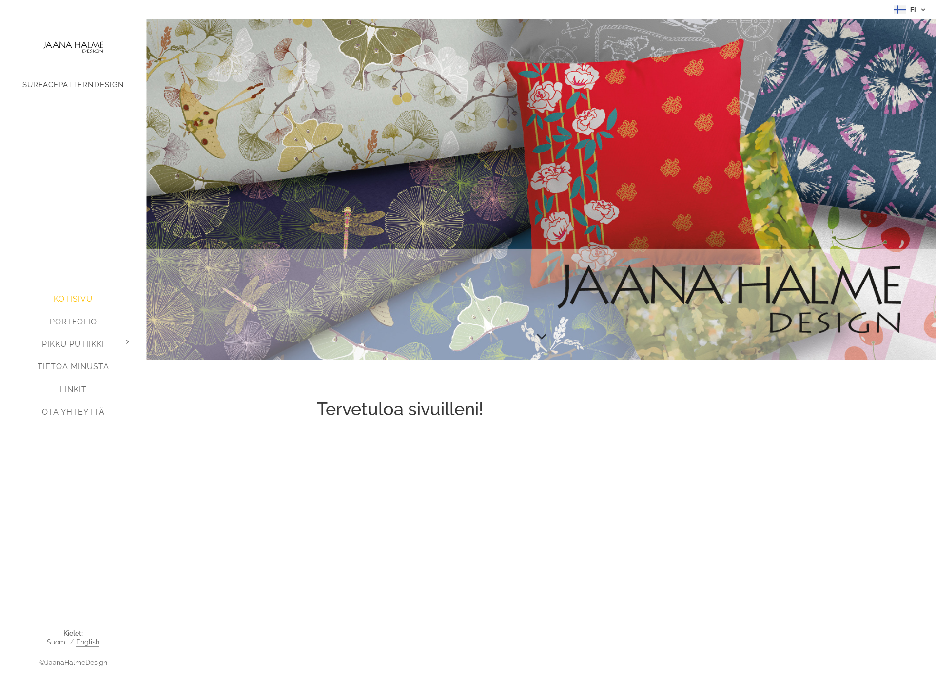 Screenshot for jaanahalmedesign.fi