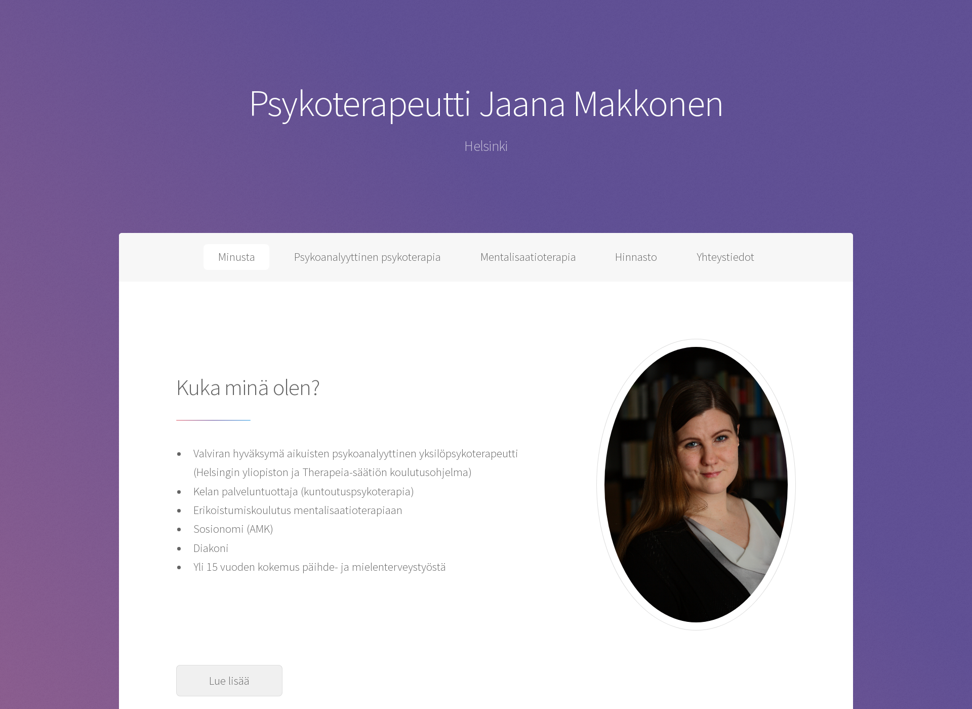 Screenshot for jaanamakkonen.fi