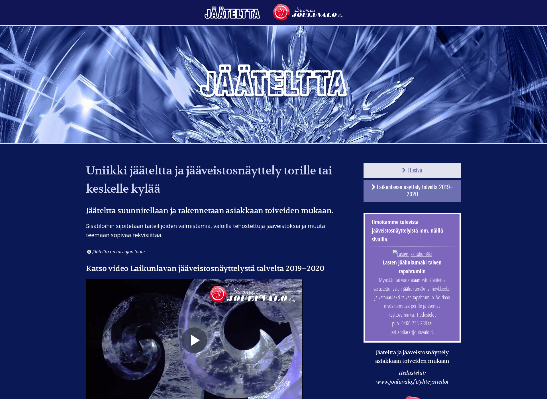 Screenshot for jaateltta.fi
