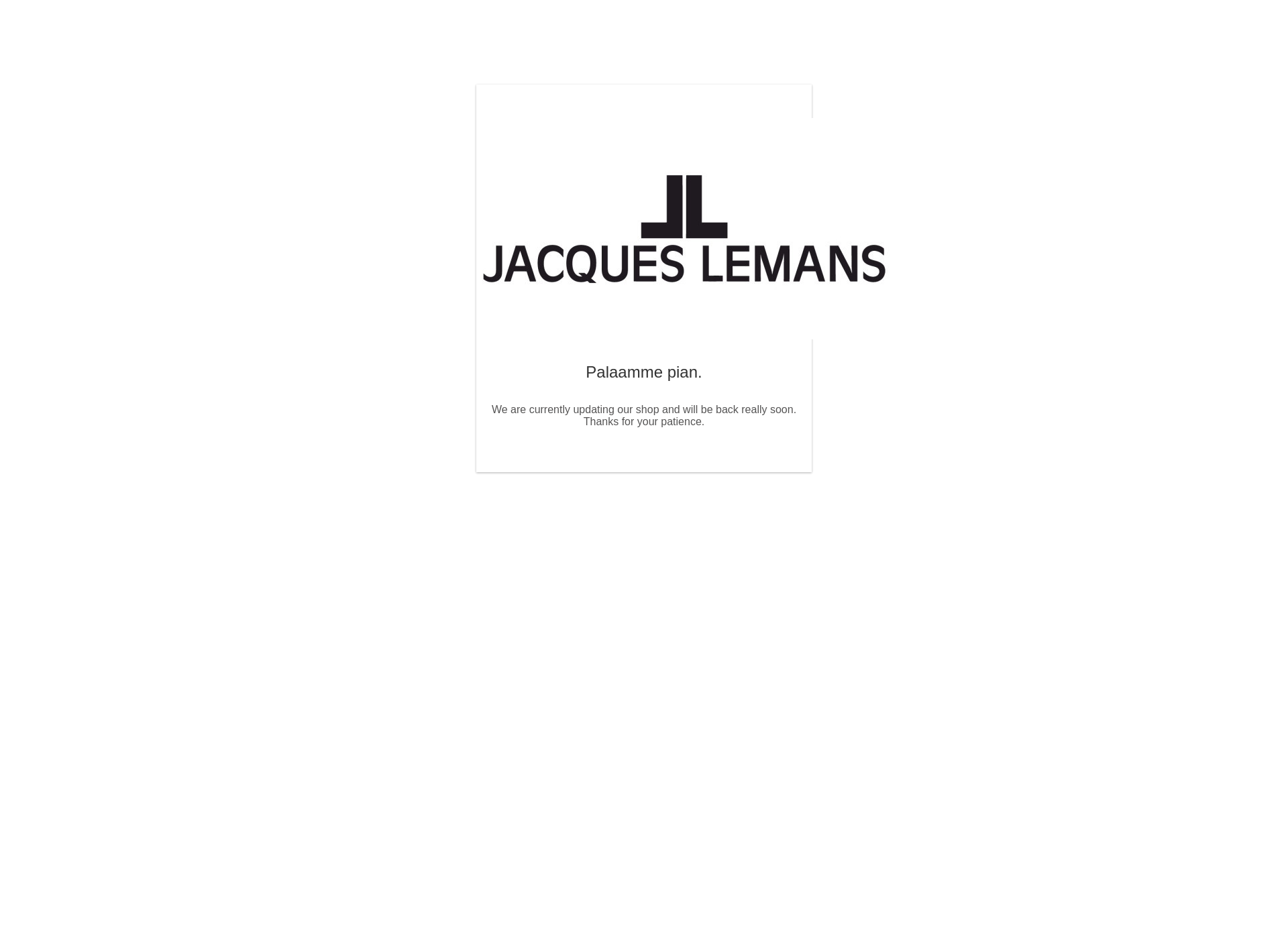 Skärmdump för jacques-lemans.fi