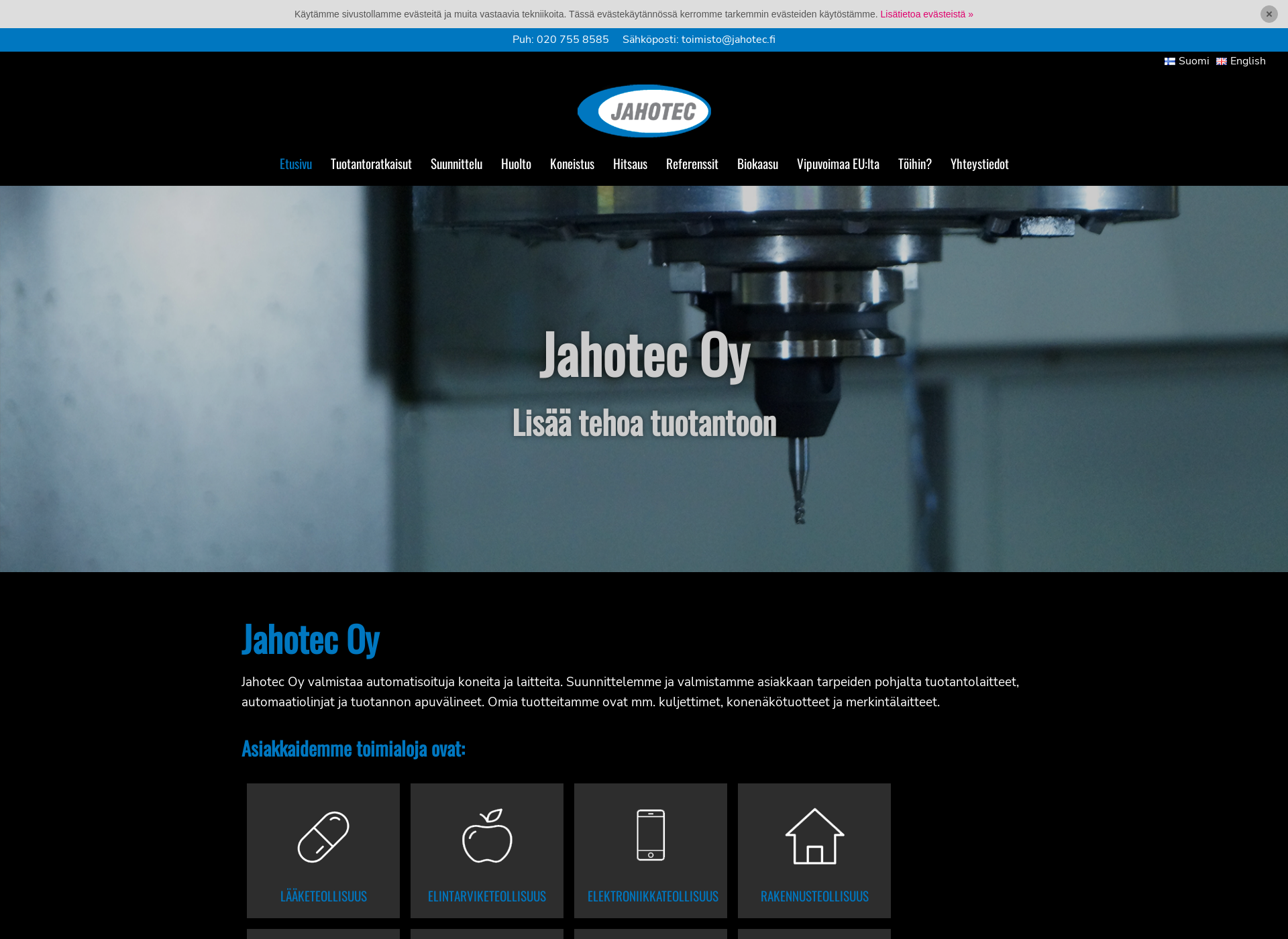 Screenshot for jahotec.fi
