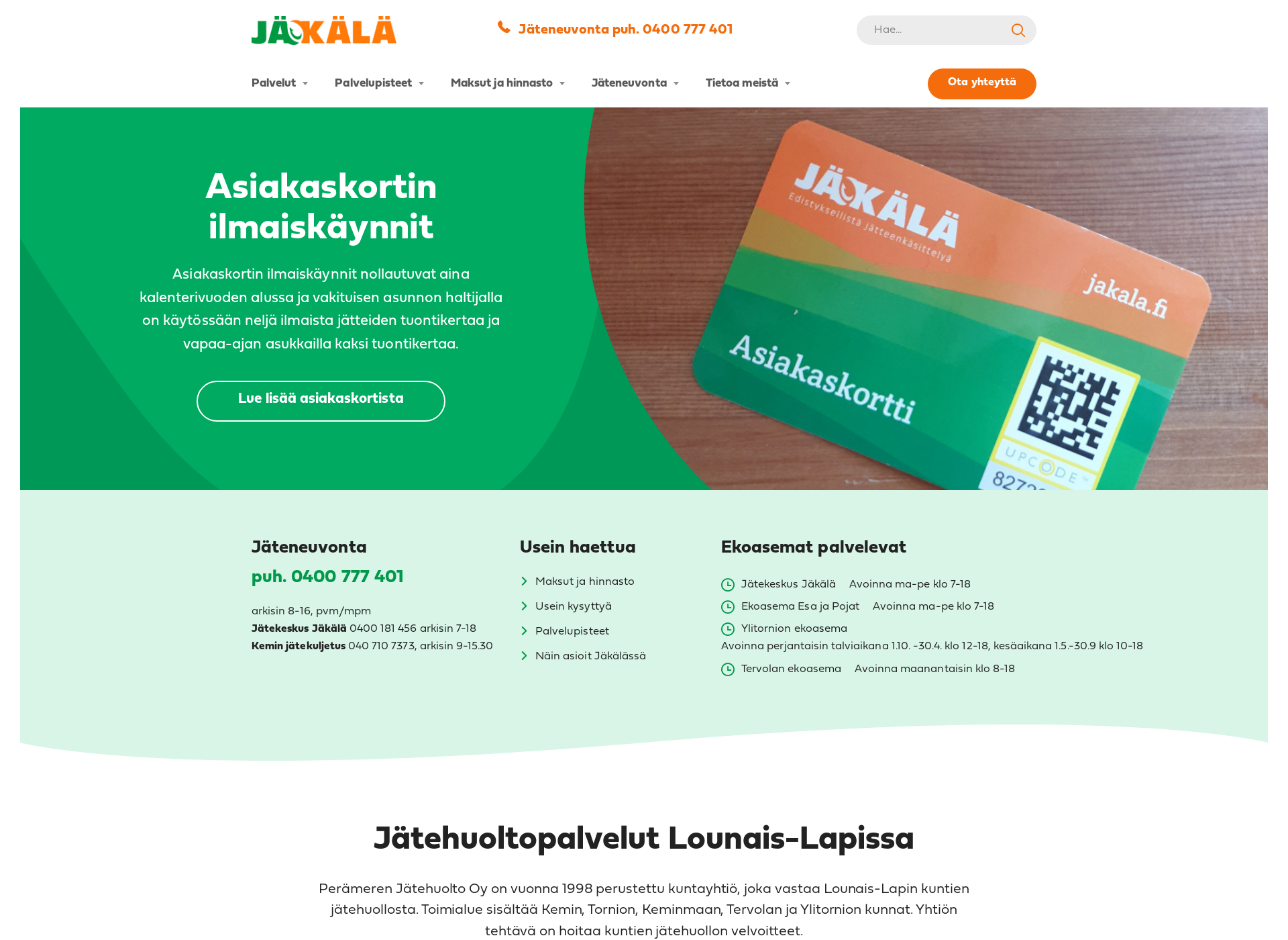 Screenshot for jakala.fi