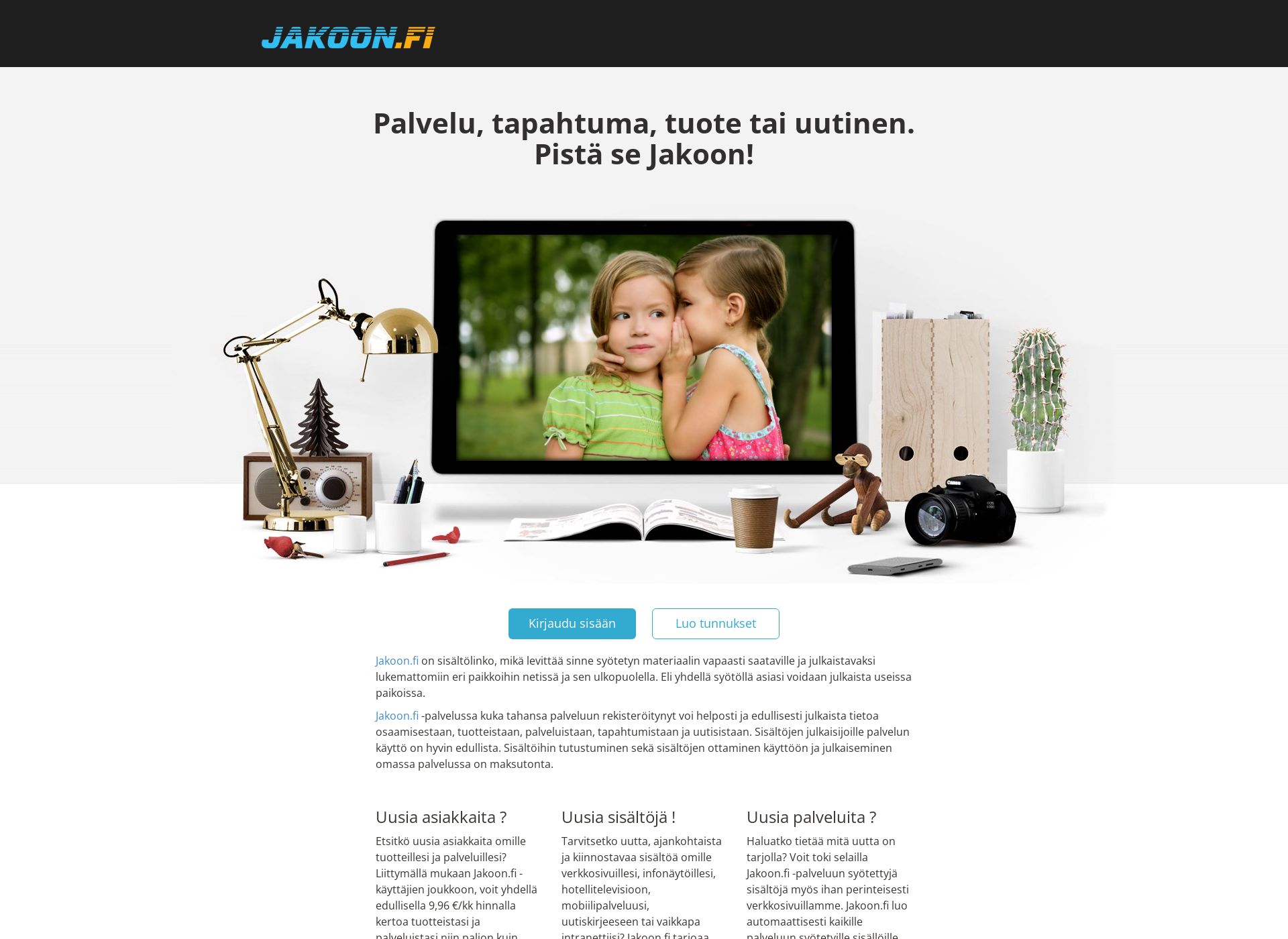 Skärmdump för jakoon.fi